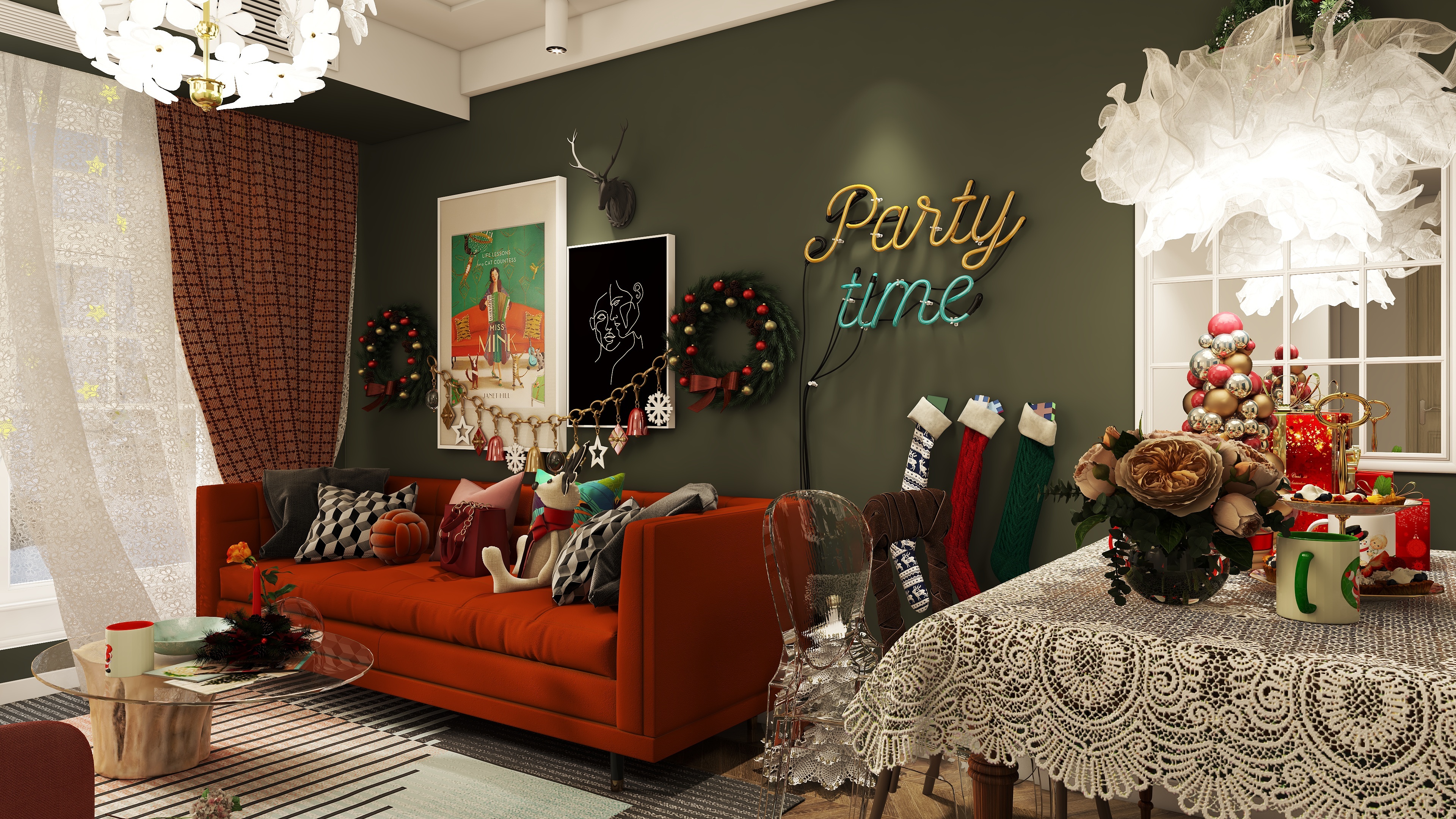 小何宝贝-混搭圣诞-装修设计方案