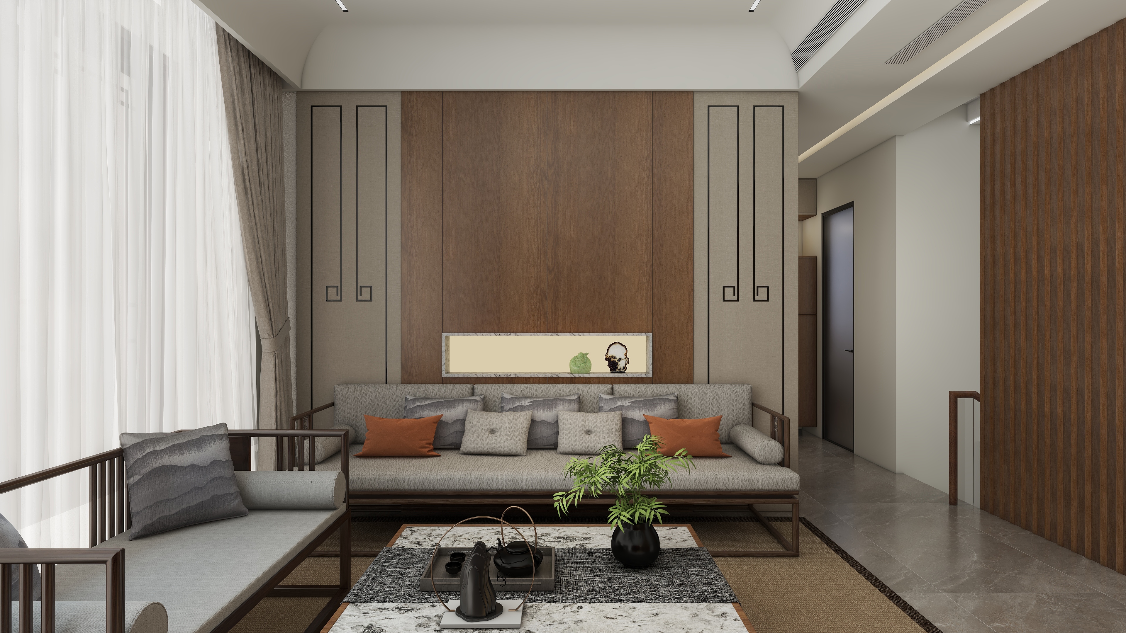 齐有贤-绵阳仙海院子 360平米中式别墅-装修设计方案