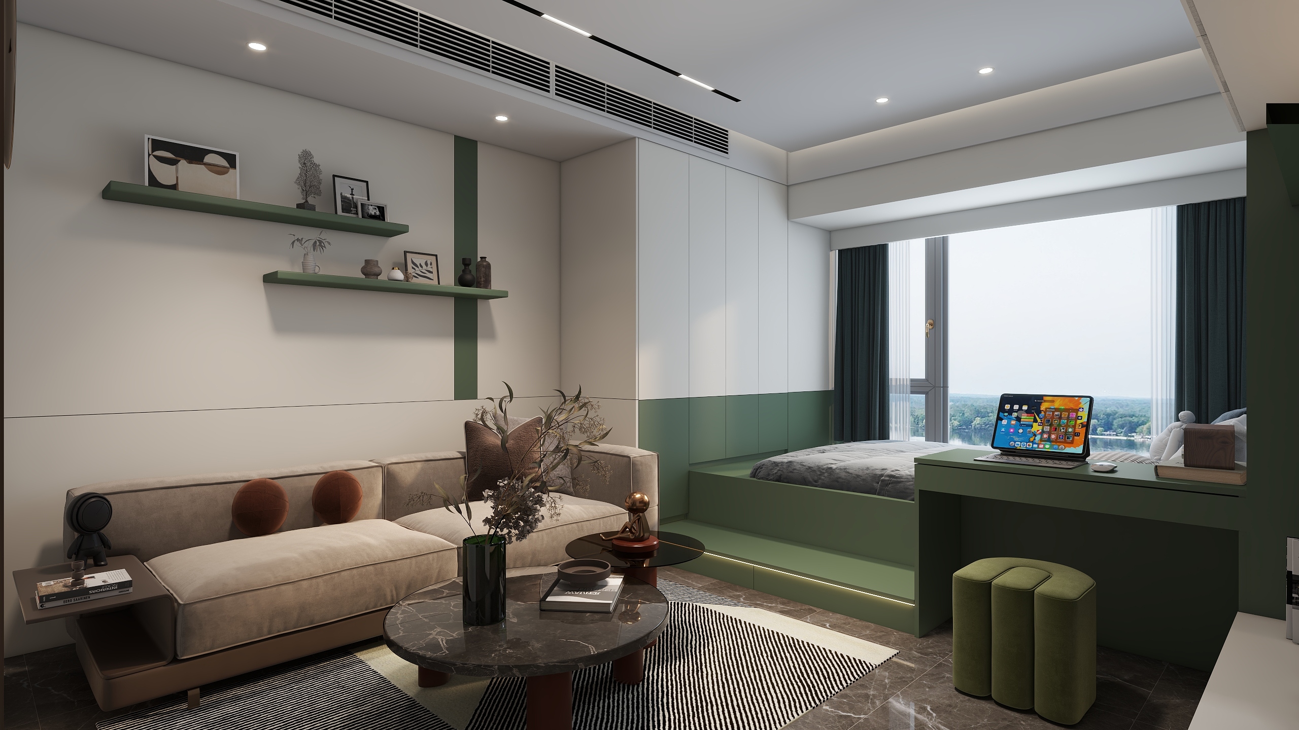 DeQiw-岳阳金茂 平层户型方案XG-装修设计方案