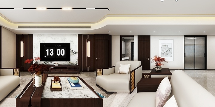 尚品郝亮-大唐养生小区5-2-601新中式最终方案-装修设计方案