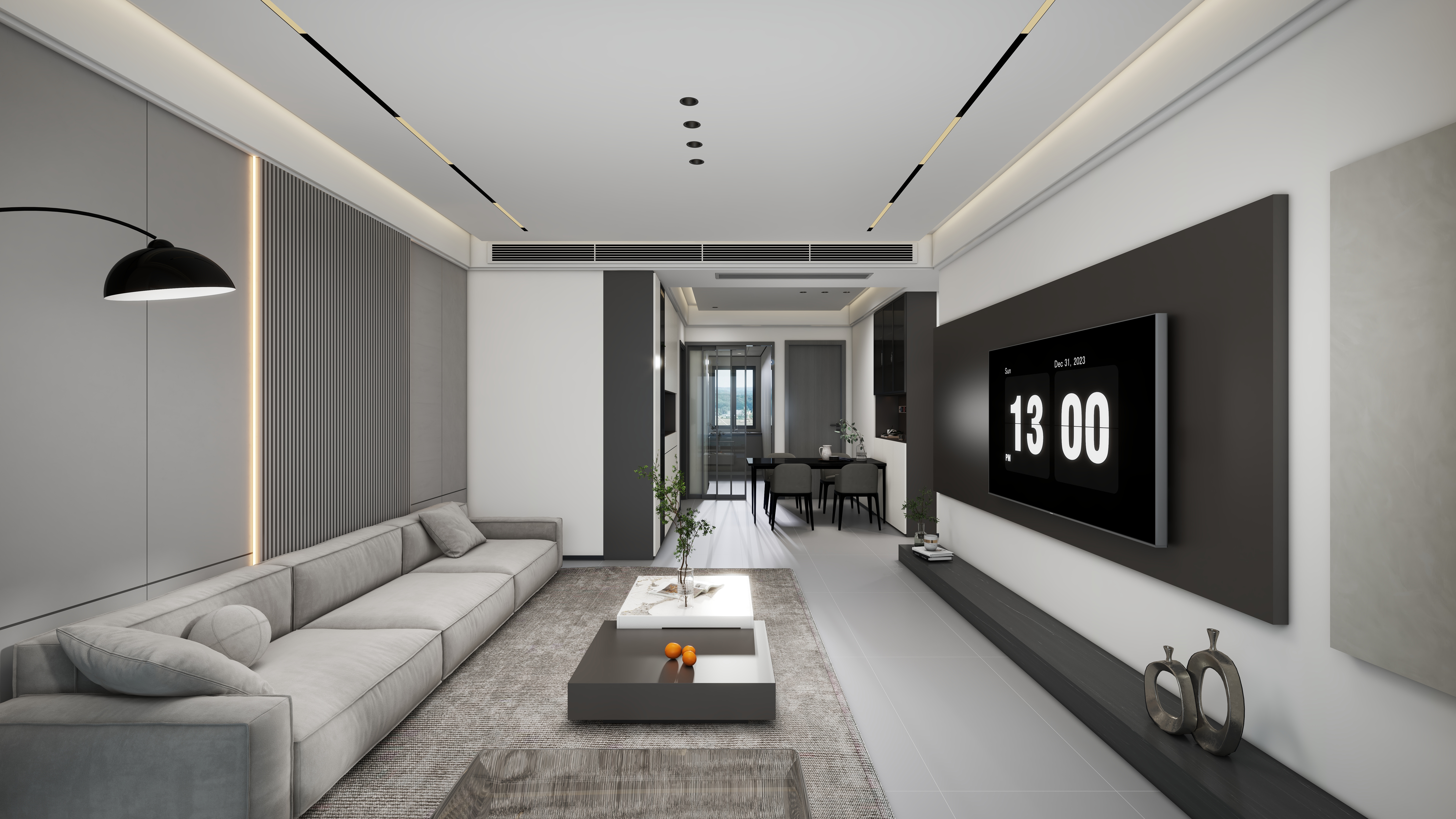 设计师I曹康延-上罗・和谐家园-现代黑白灰-装修设计方案