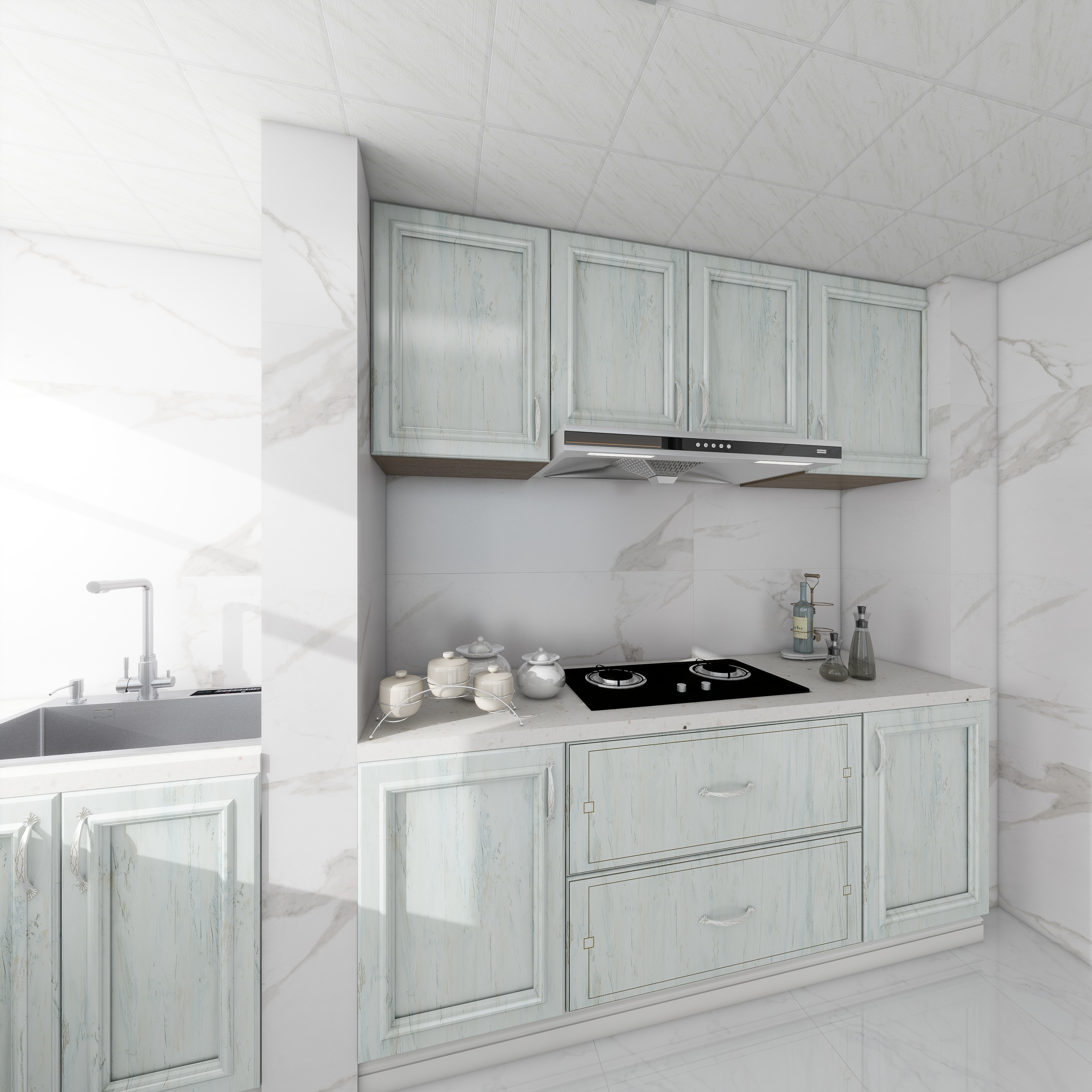 等一次风吹-125㎡家居装修效果图