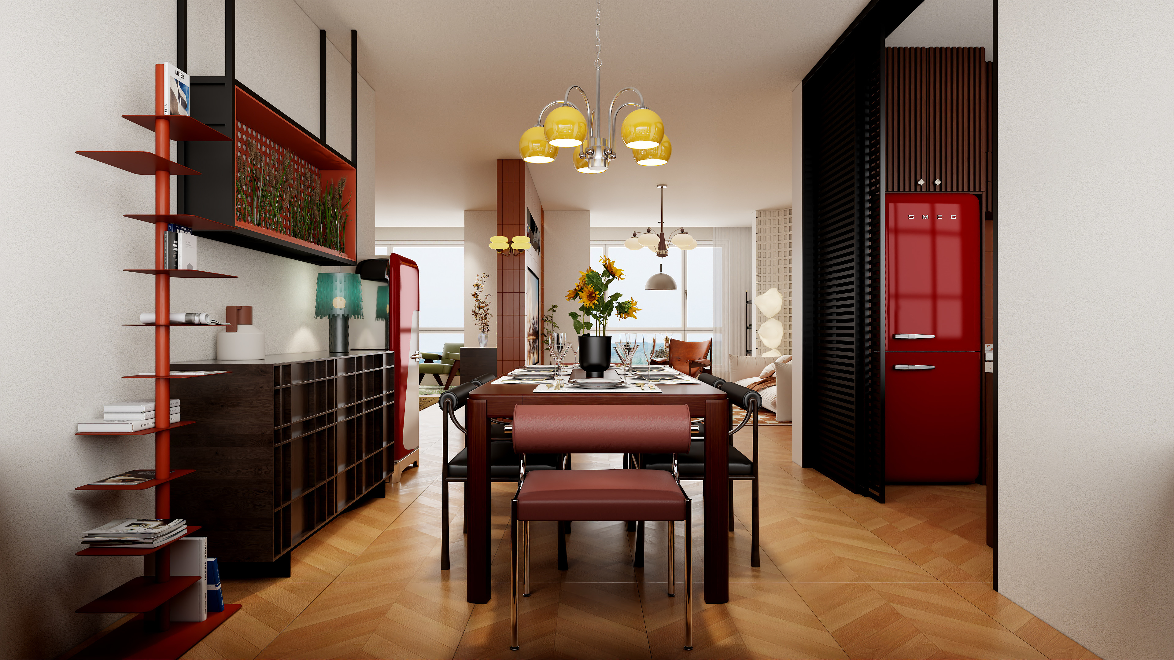 Pigment色素-朗宸-延州府148㎡3室装修效果图