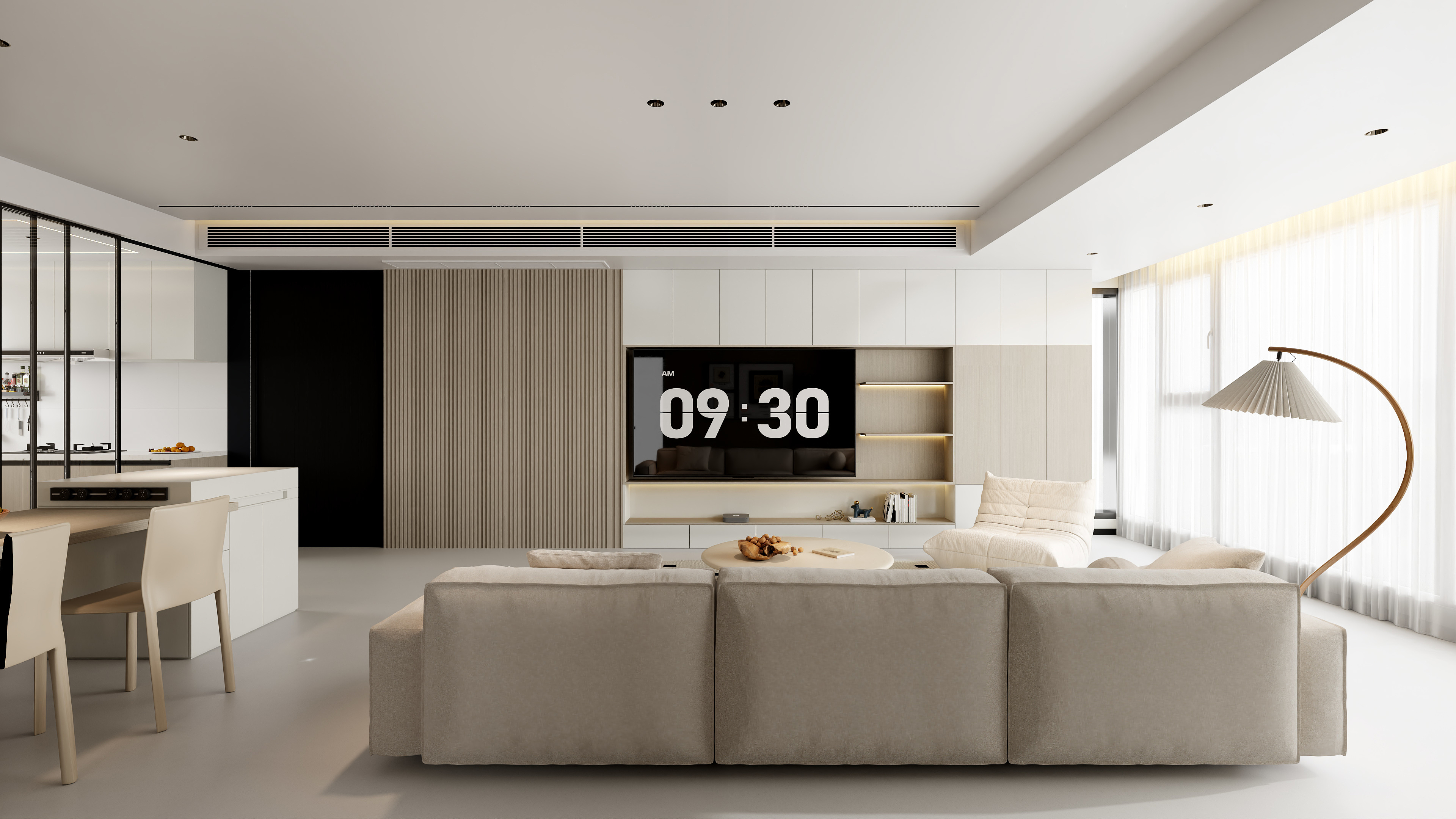 王玻-128m平方三室三卫-装修设计方案