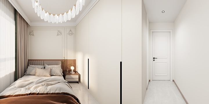 恒盛设计-格兰美景18-3-1002法式奶油风-装修设计方案