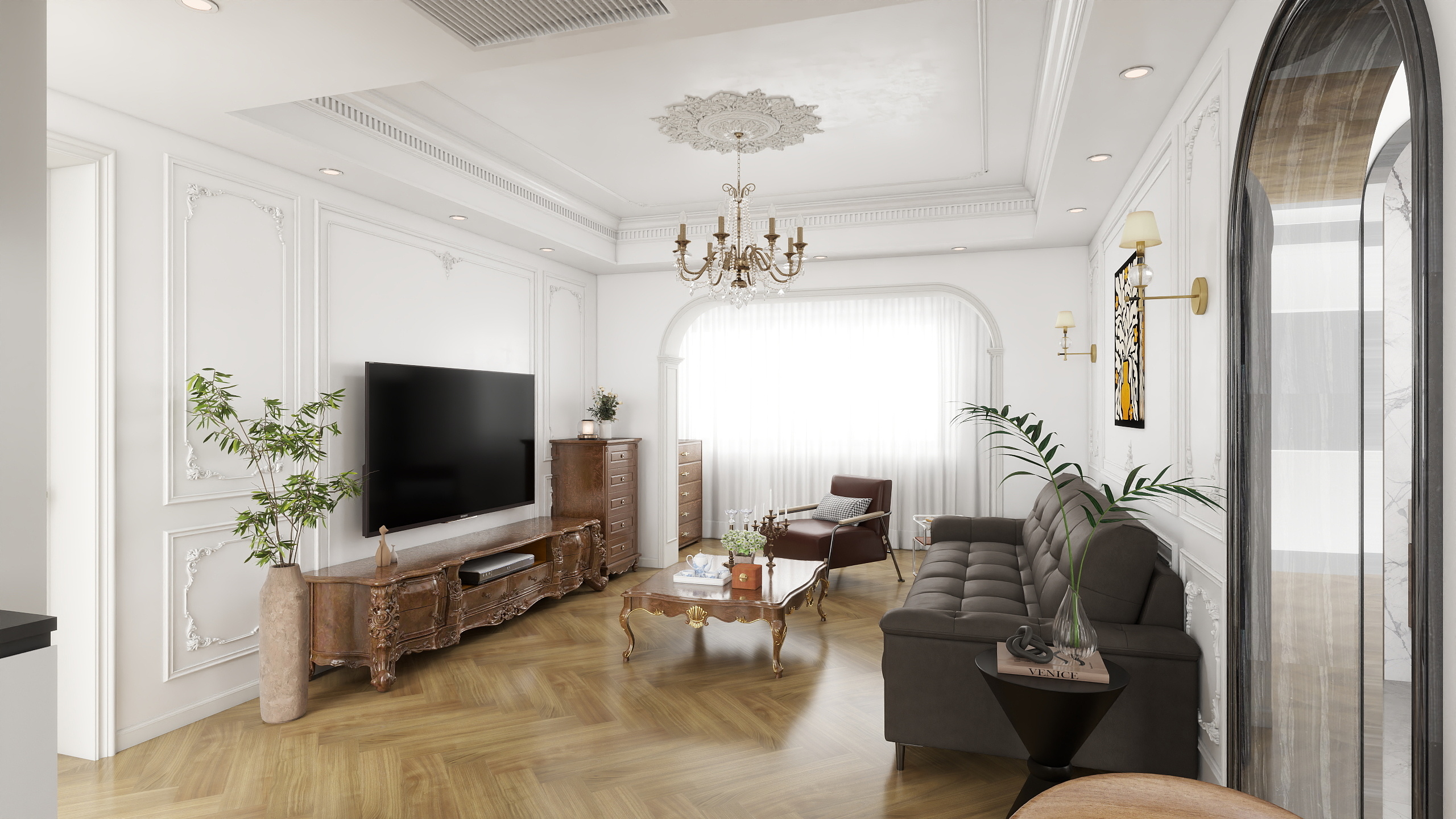 後宅-126㎡4室-装修设计方案