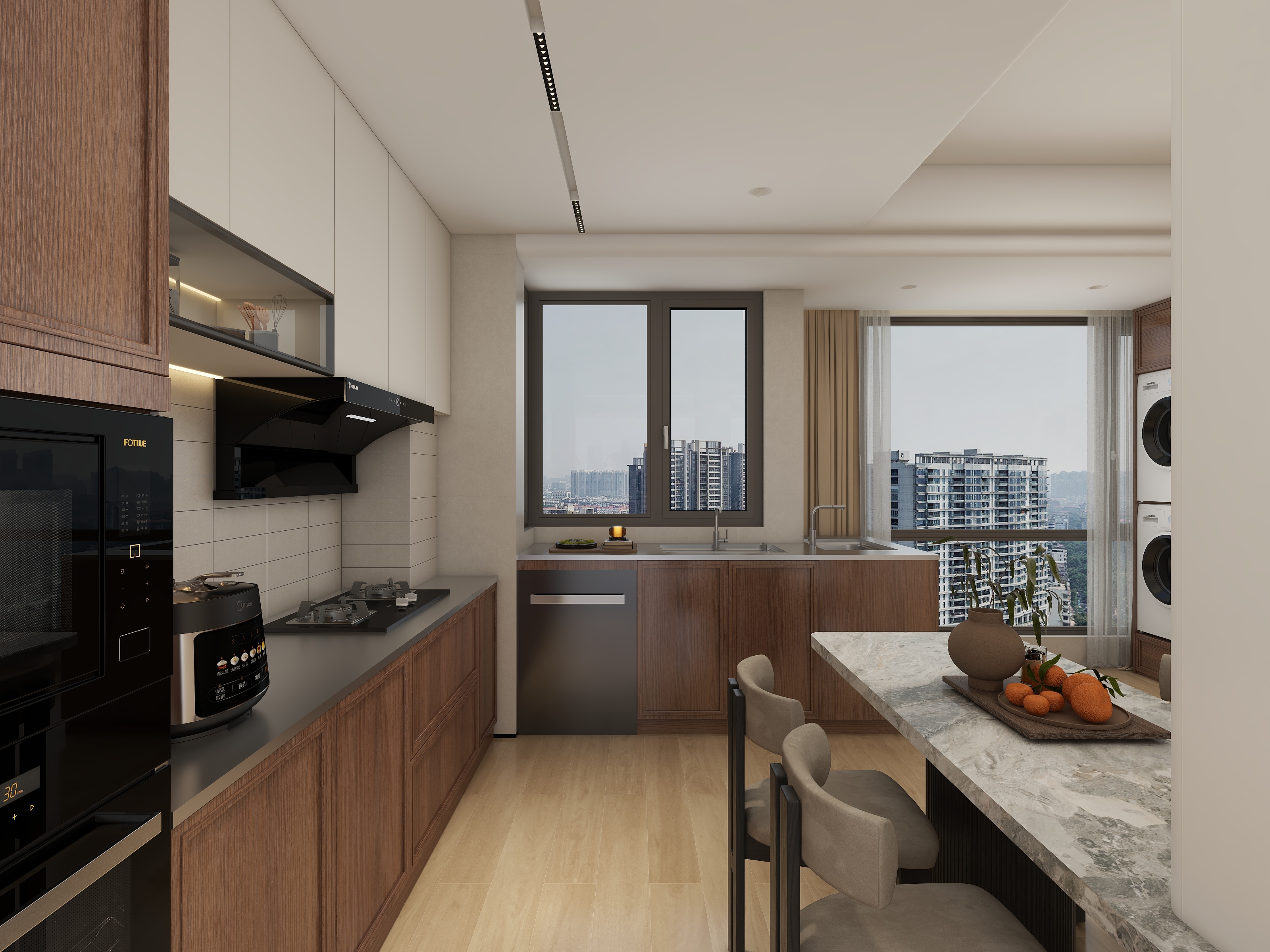 惠州装修找沫竹-梅州-江南悦府-中古装修效果图