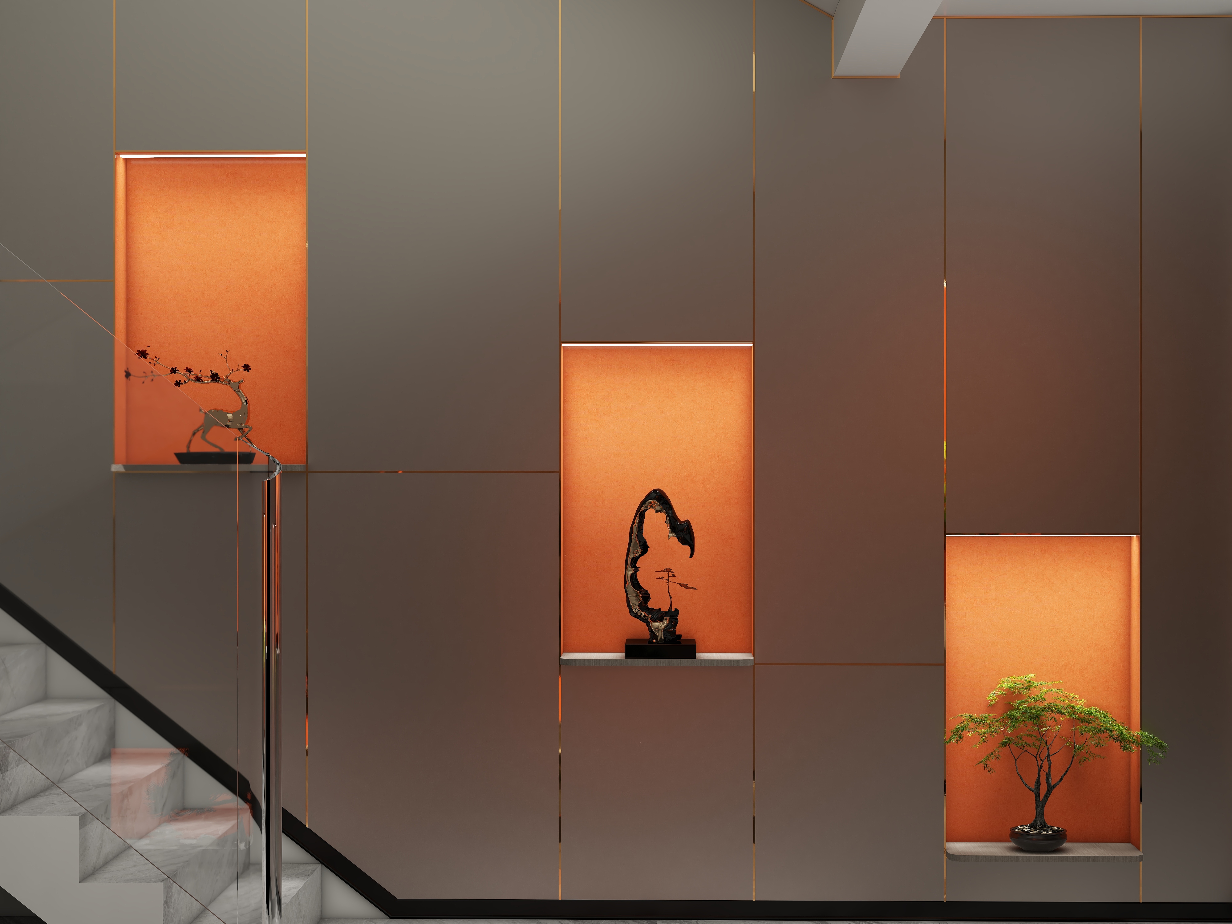 vision设计-电梯厅-装修设计方案