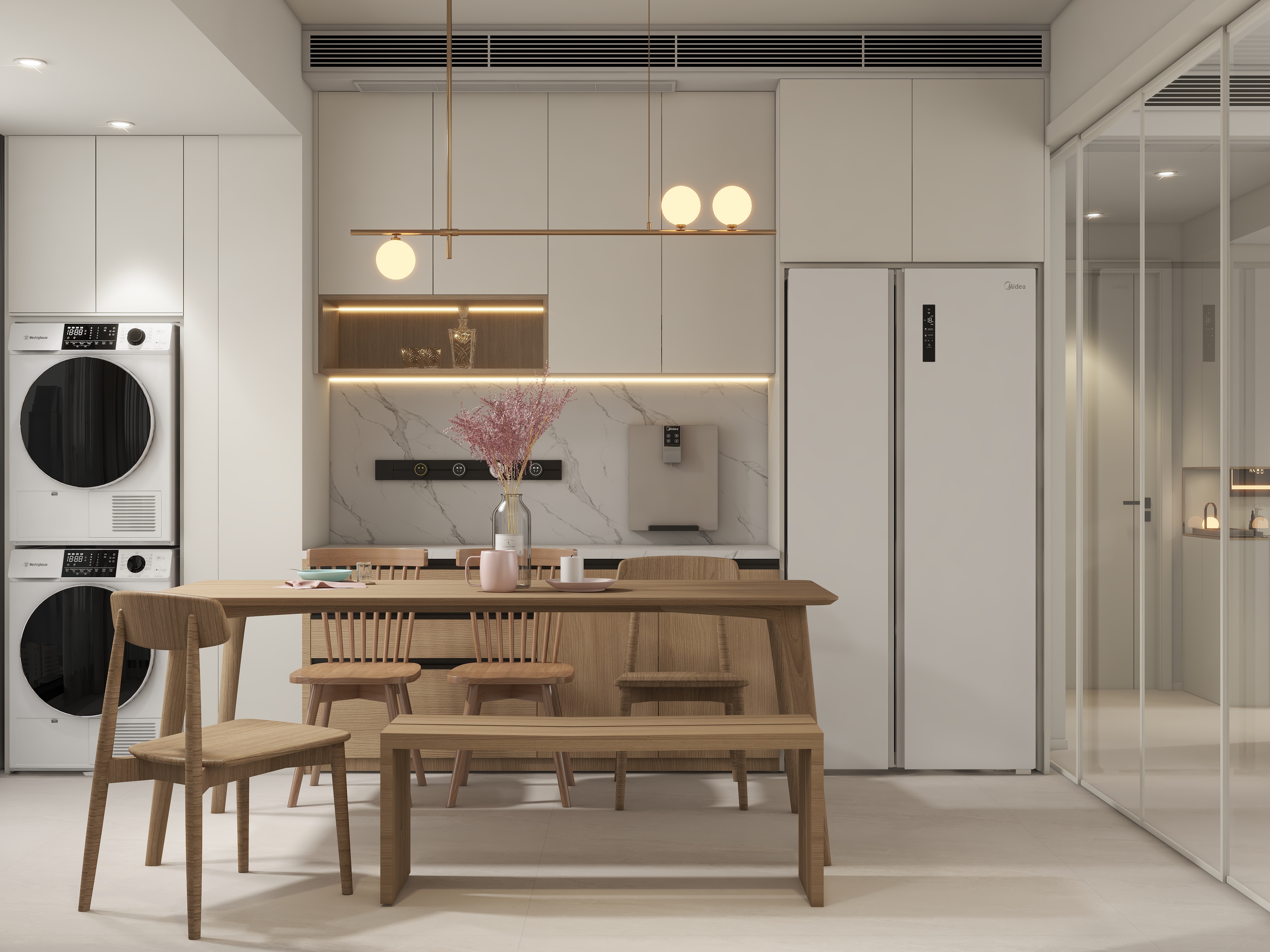 设计师珂源-怡荷园124㎡4室装修效果图