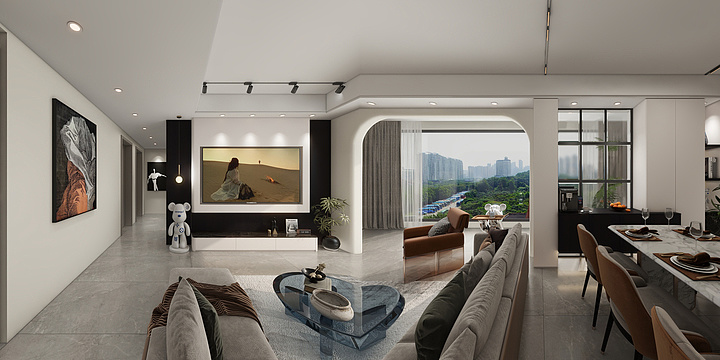 夜幕曦-公园九里璟越府-装修设计方案