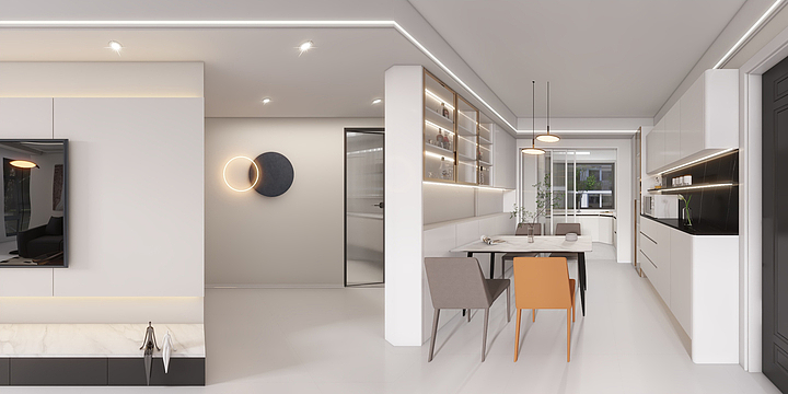 挽袖抚清茶-蓝城滨河湾-装修设计方案