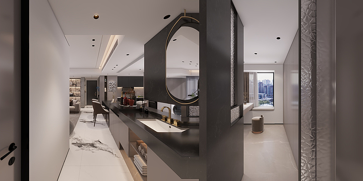 黄柏云设计工作室-颐安俪都府2栋03户型0603-副本-装修设计方案