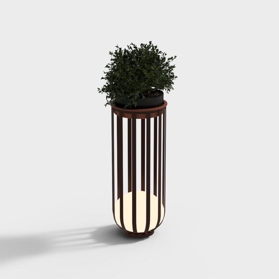 Modern outdoor green landscape lights