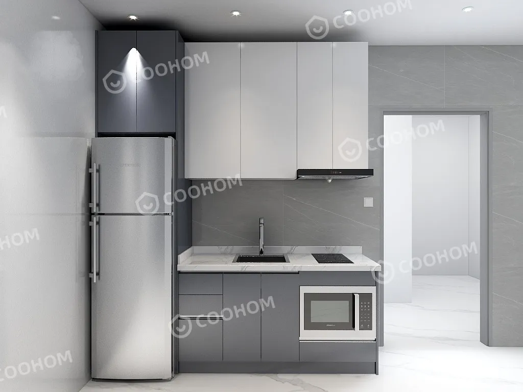 joenerly612的装修设计方案:Simple customi gray kitchen