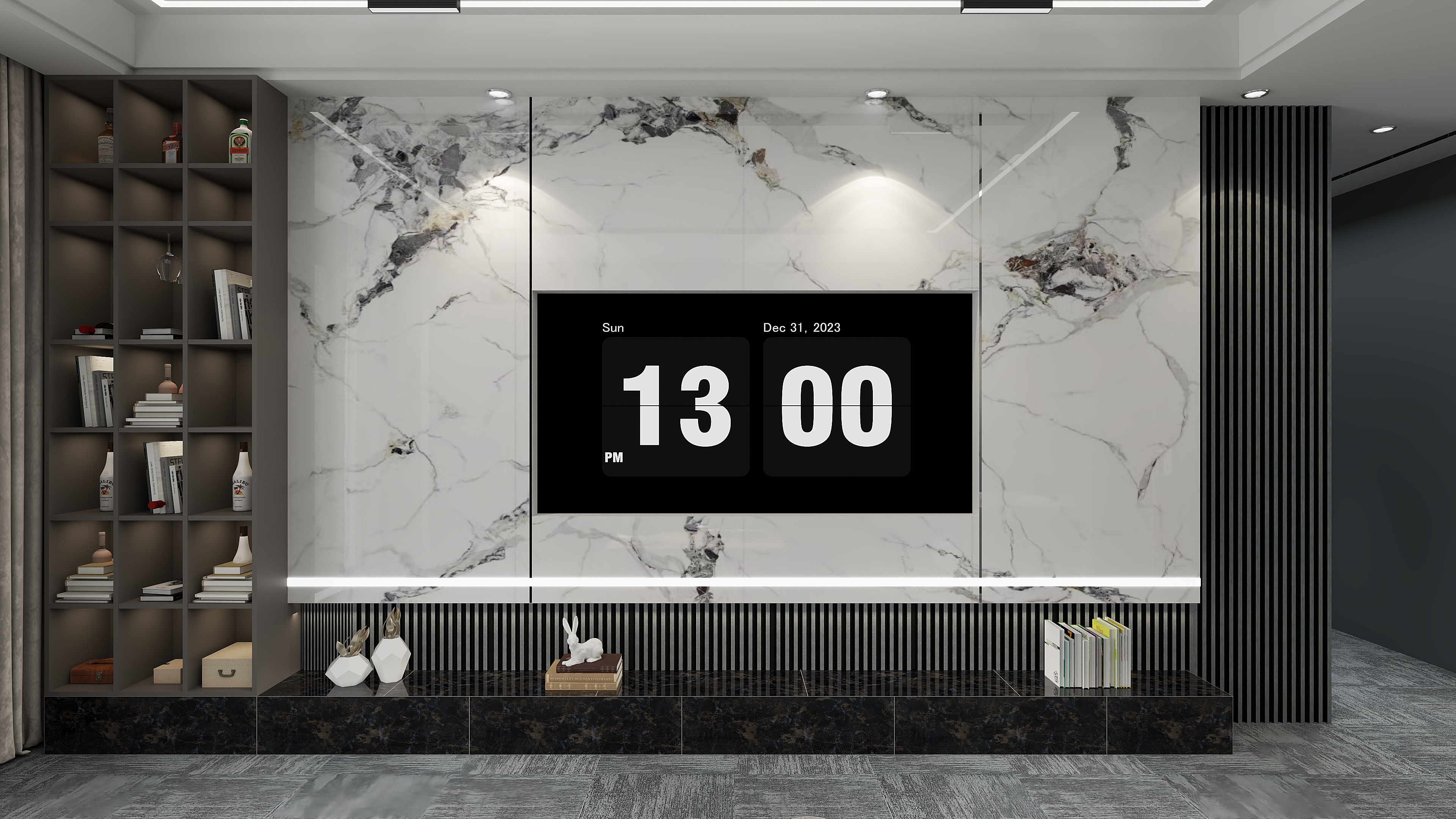 张俊伟062-现代简约133㎡3室-装修设计方案