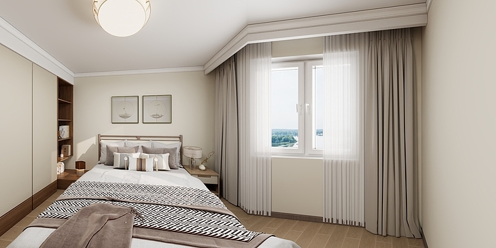 Yu-福地温泉-新中式-装修设计方案