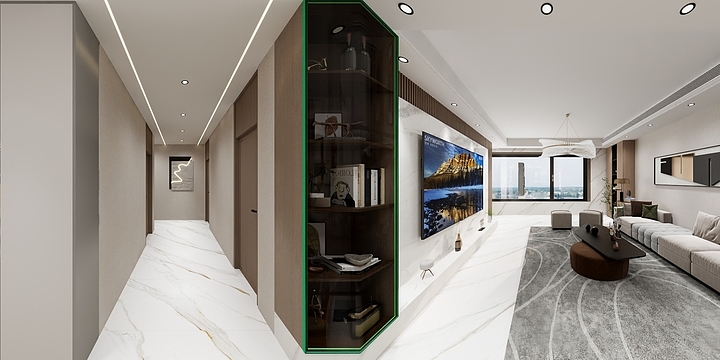 想带上你私奔-天伦湾163.dwg-装修设计方案