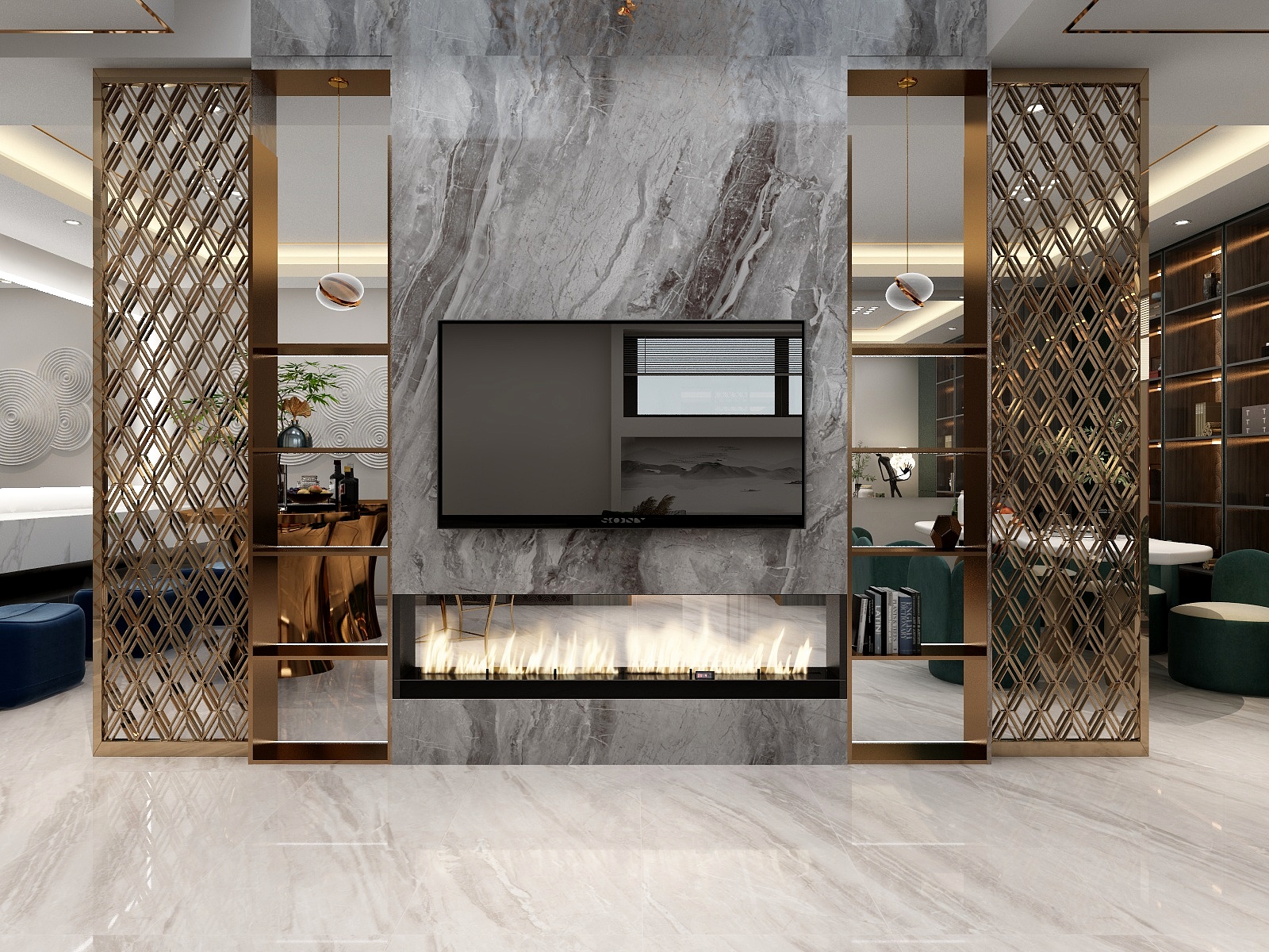 湛智华-现代轻奢复式208平装修效果图