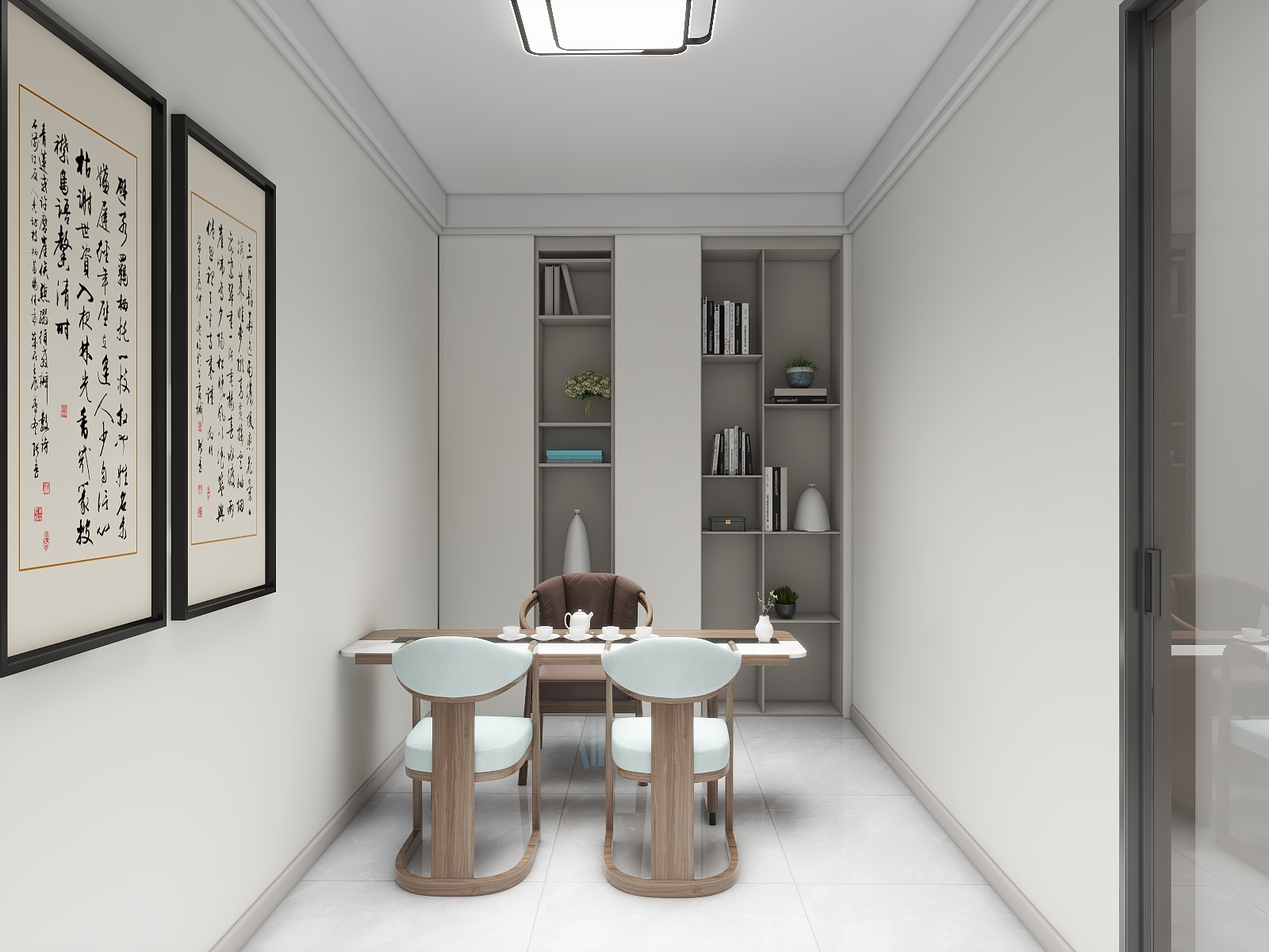 龙晨设计-42㎡2室装修效果图