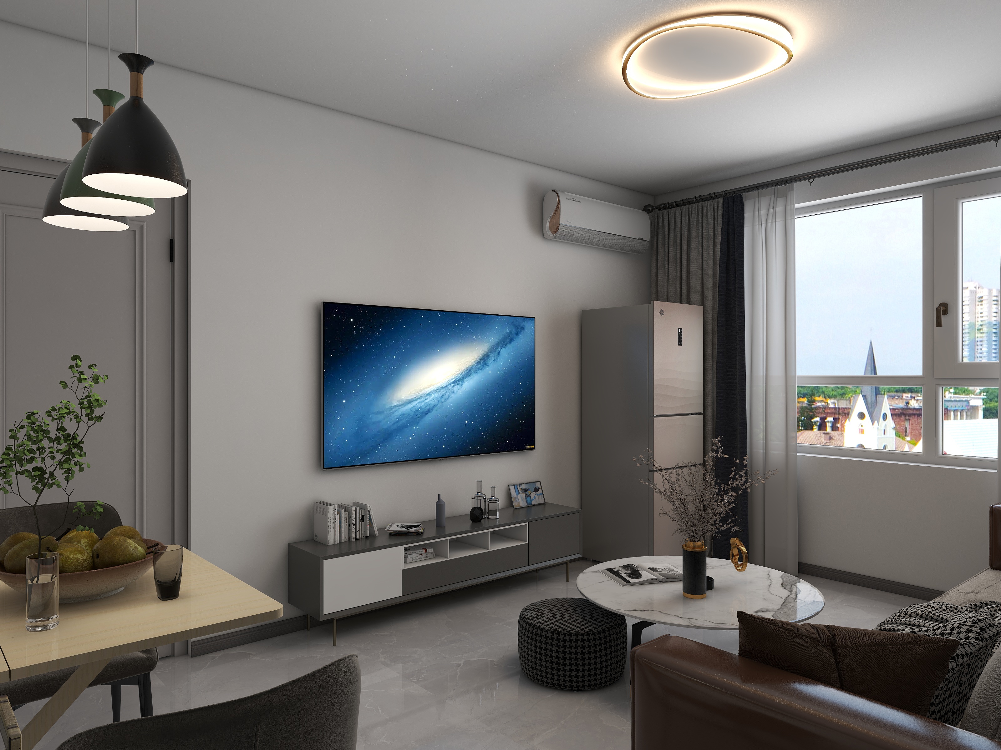 笑在此刻-边各寨50平米现代风格-装修设计方案