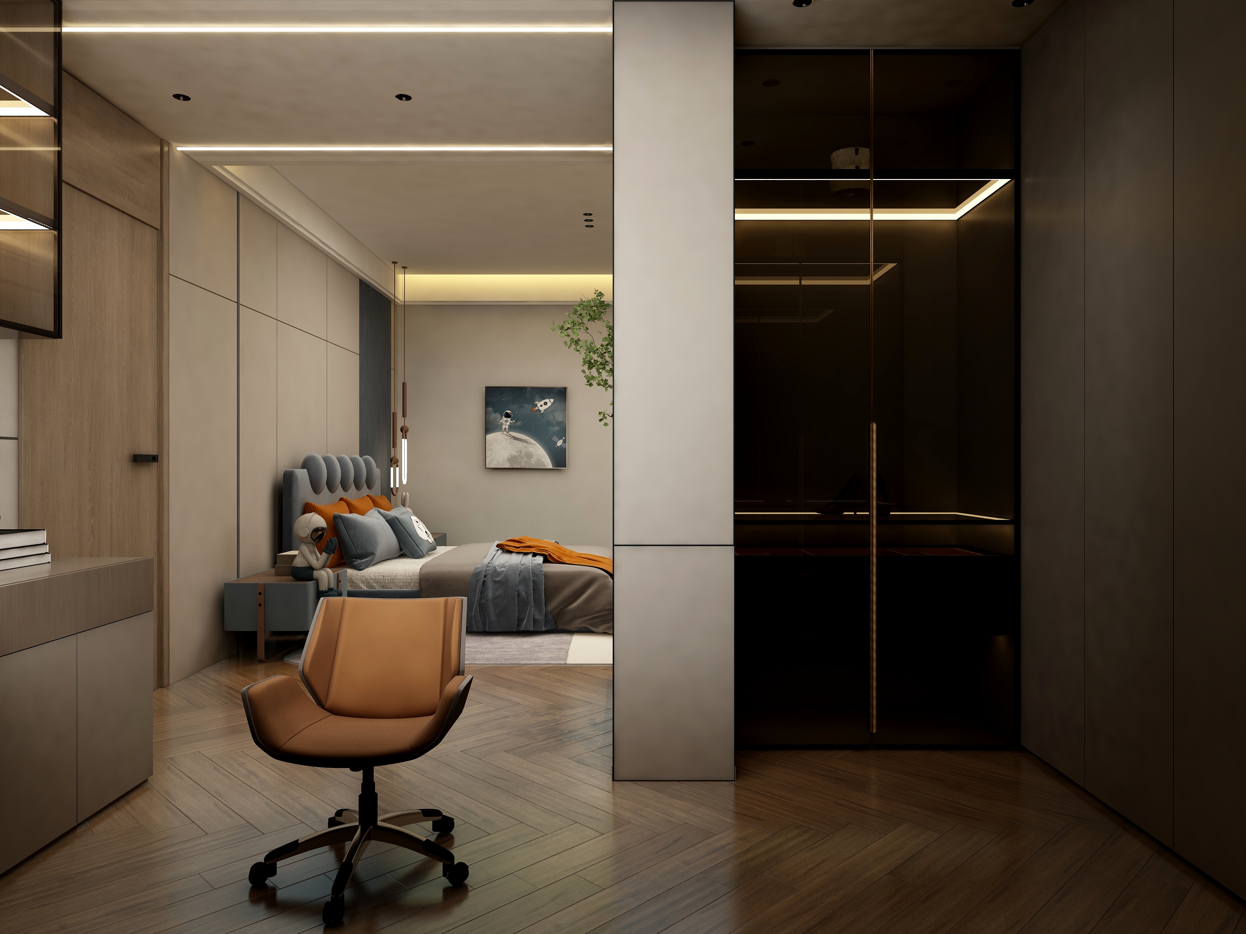 张煜强煜境设计-保利628平米现代轻奢别墅装修效果图