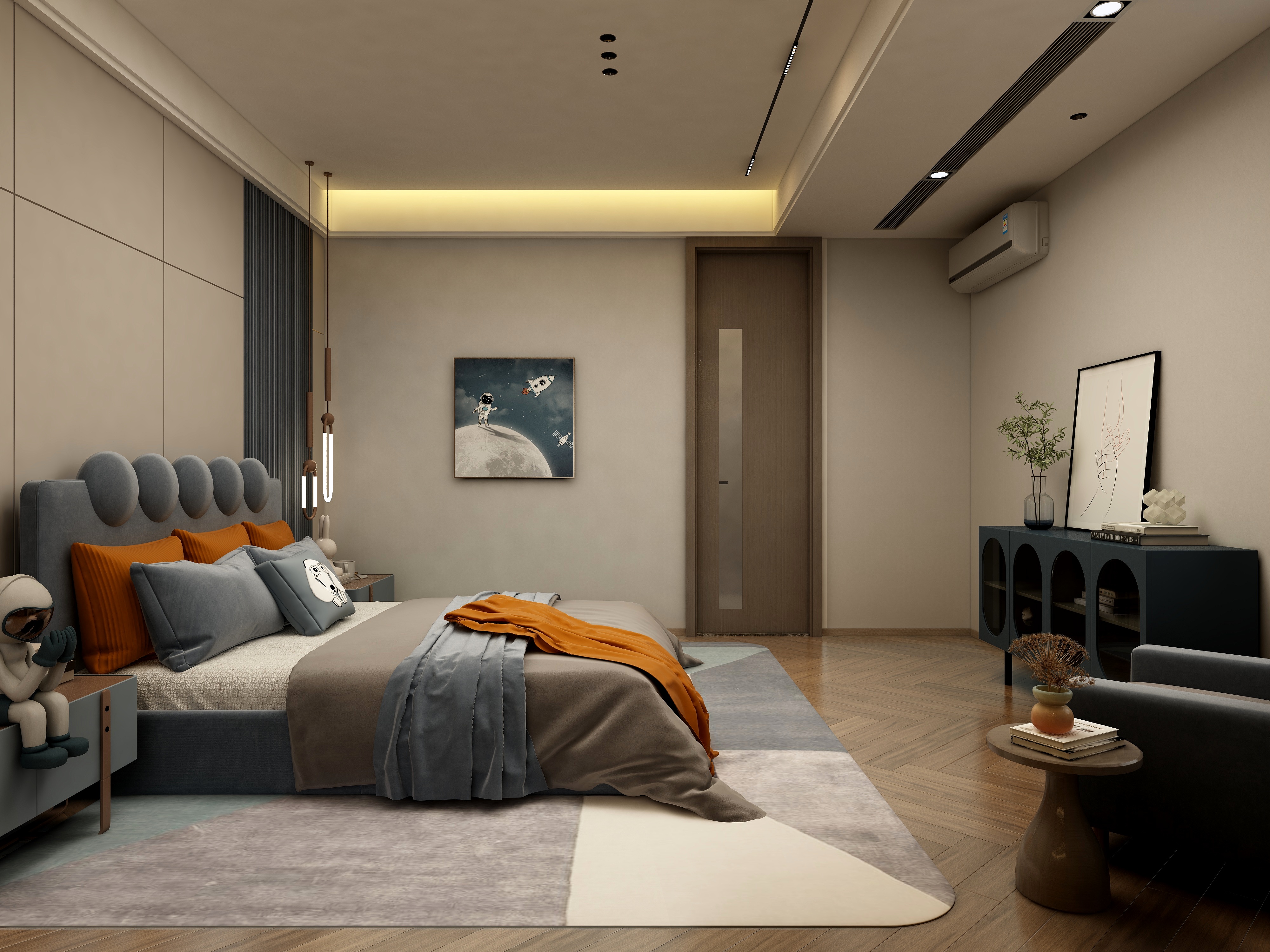 张煜强煜境设计-保利628平米现代轻奢别墅装修效果图