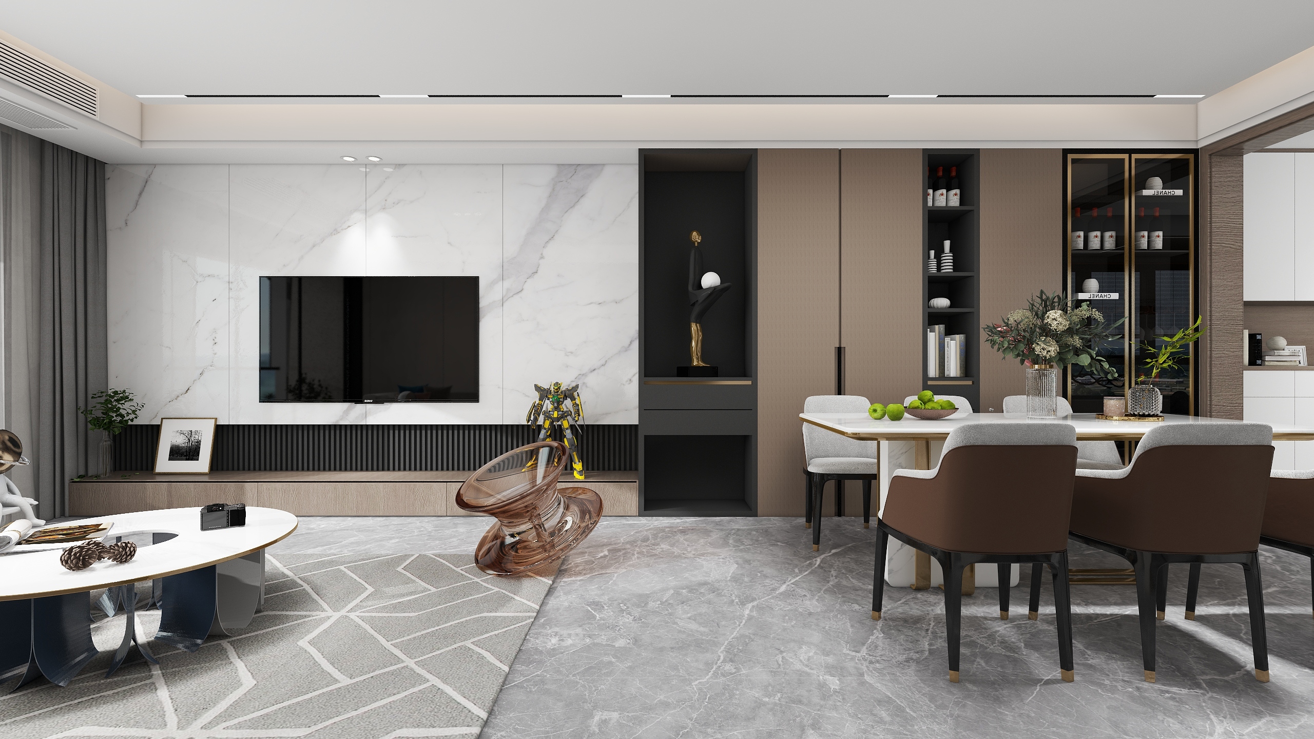 设计师I曹康延-《佳大银湾》现代轻奢|145㎡四居-装修设计方案