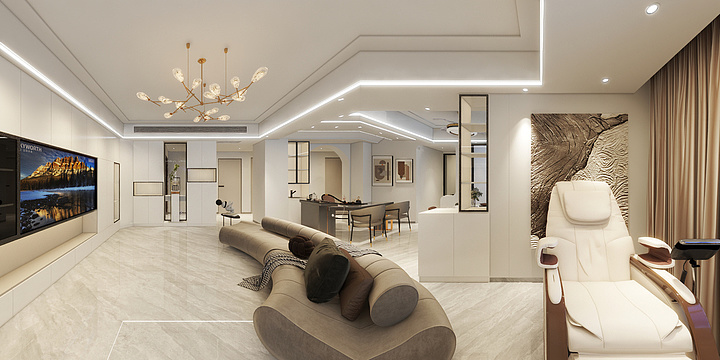 匠汇美学空间设计-水岸新天-装修设计方案