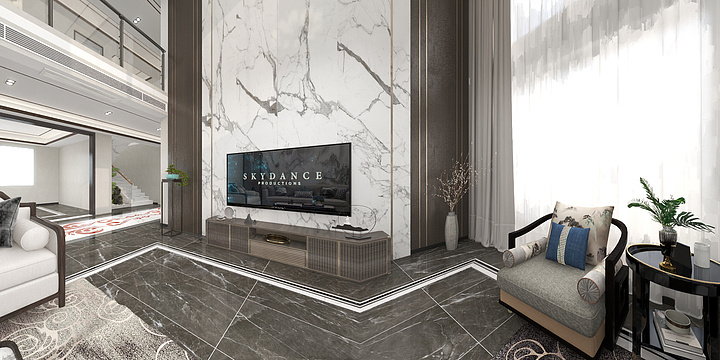 小花的小小花-新中式269平方双层五房两厅带露台别墅-装修设计方案