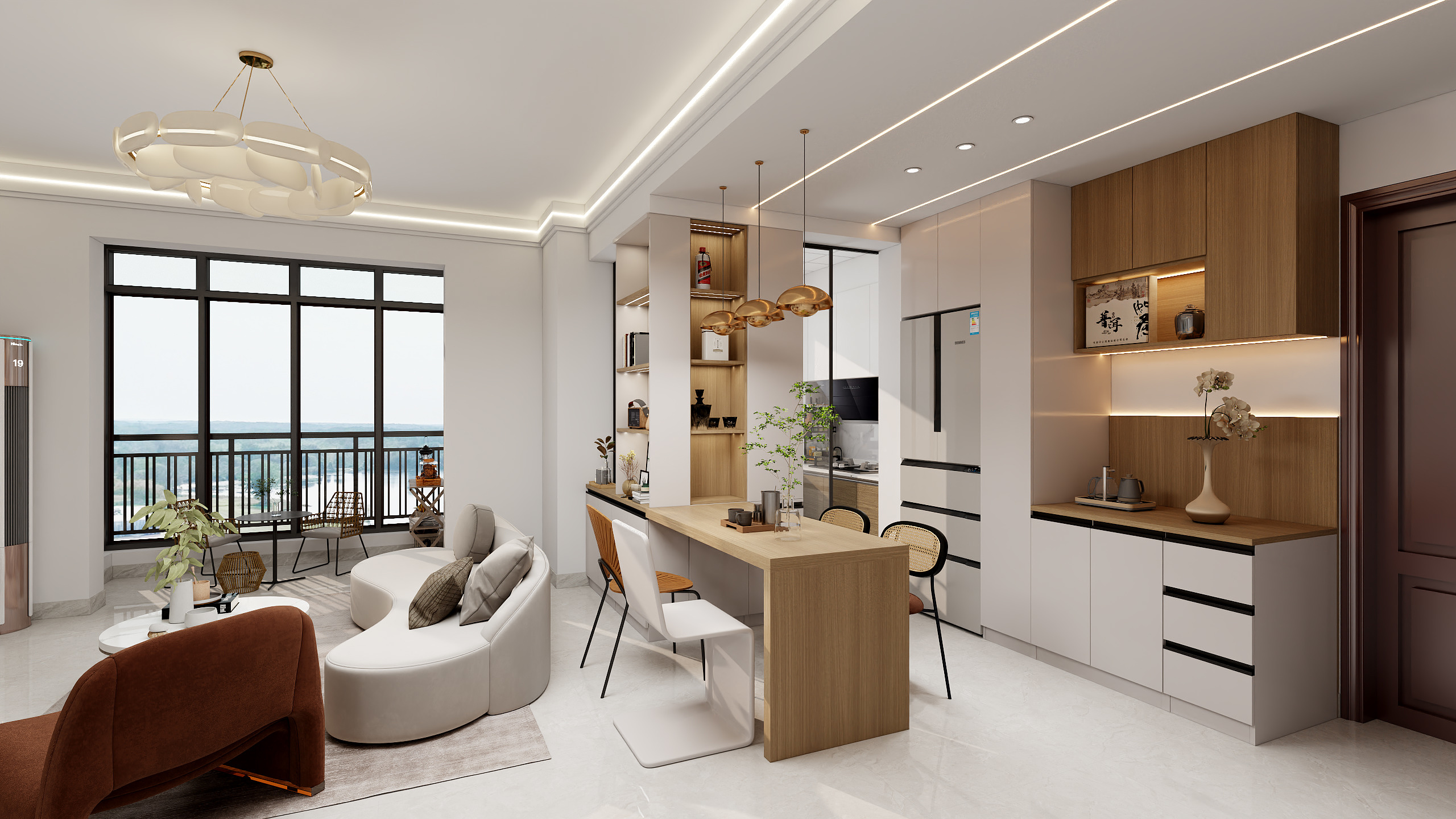 设计高倩-江滨豪园89㎡2室-装修设计方案