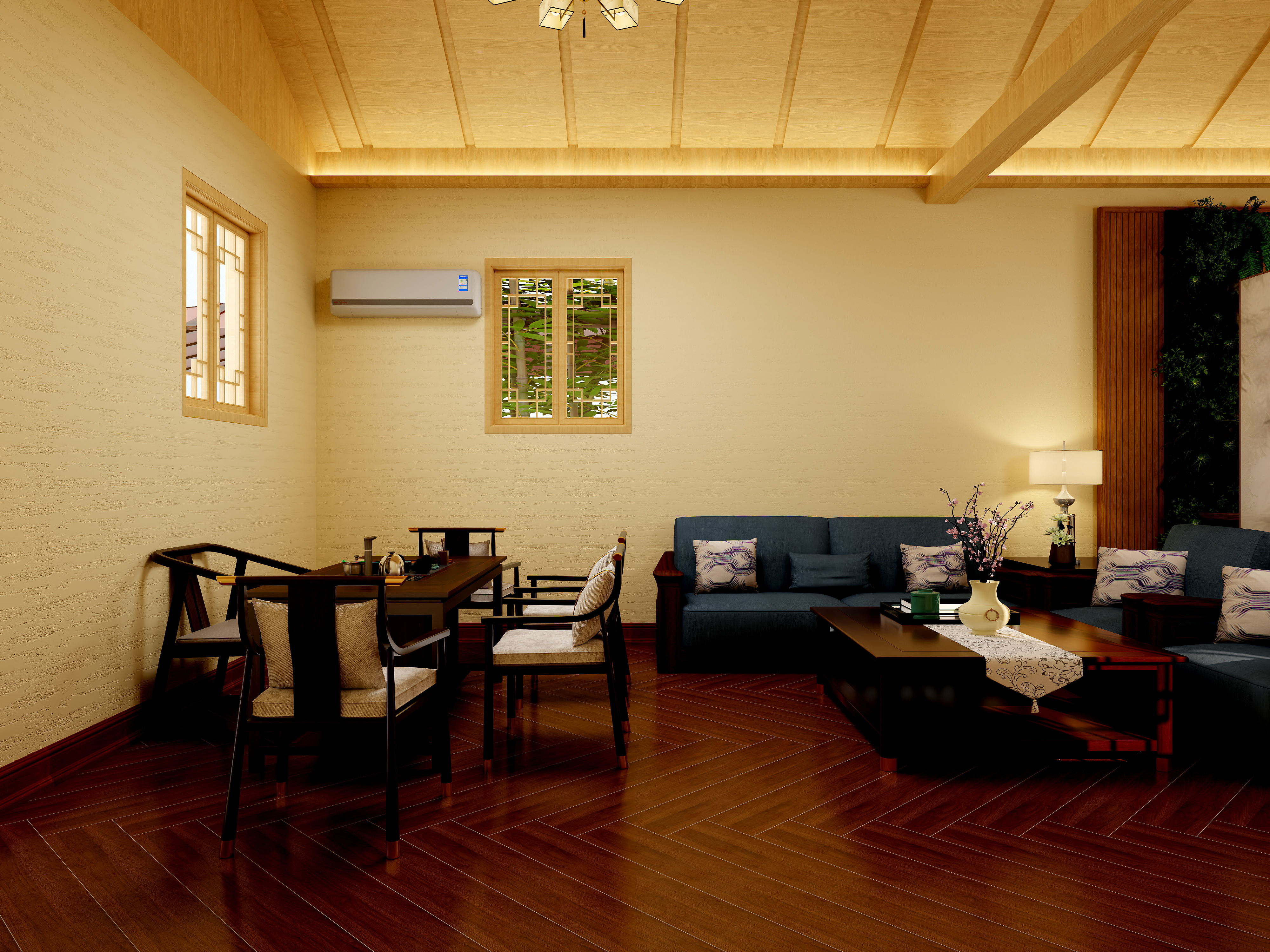 欧派智能装修设计施工小刚15年-公园休息室-装修设计方案