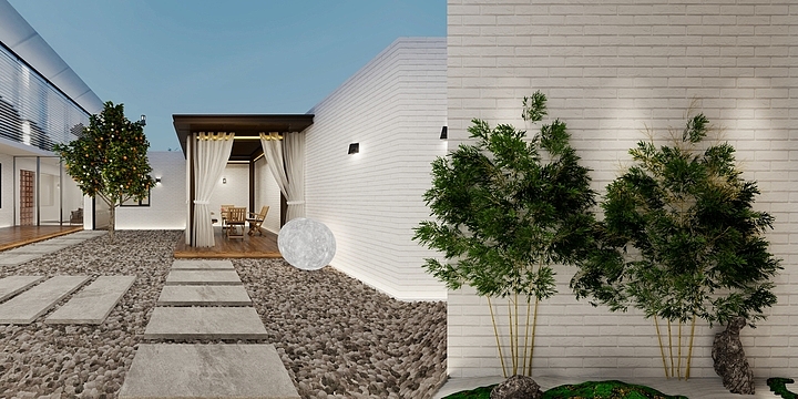 室内空间设计ZXP-公司小院-装修设计方案