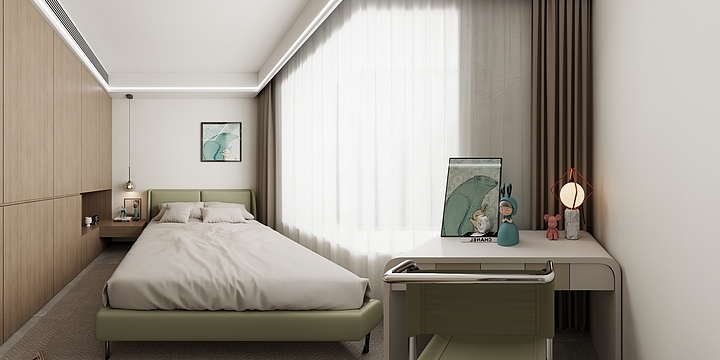 玟娜-现代原木简约   -万总-装修设计方案