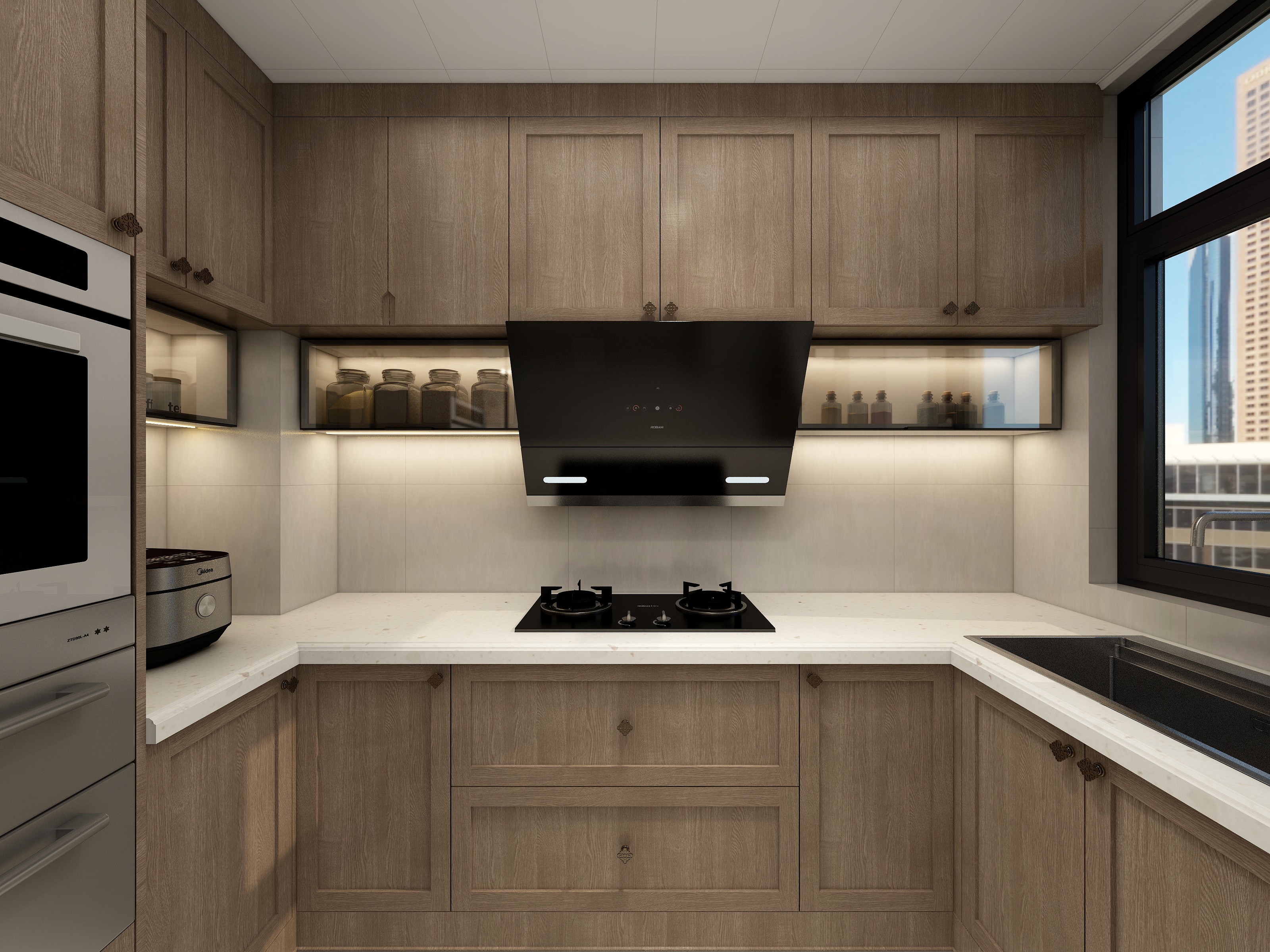 杨华-北宸之光新中式217㎡4室装修效果图