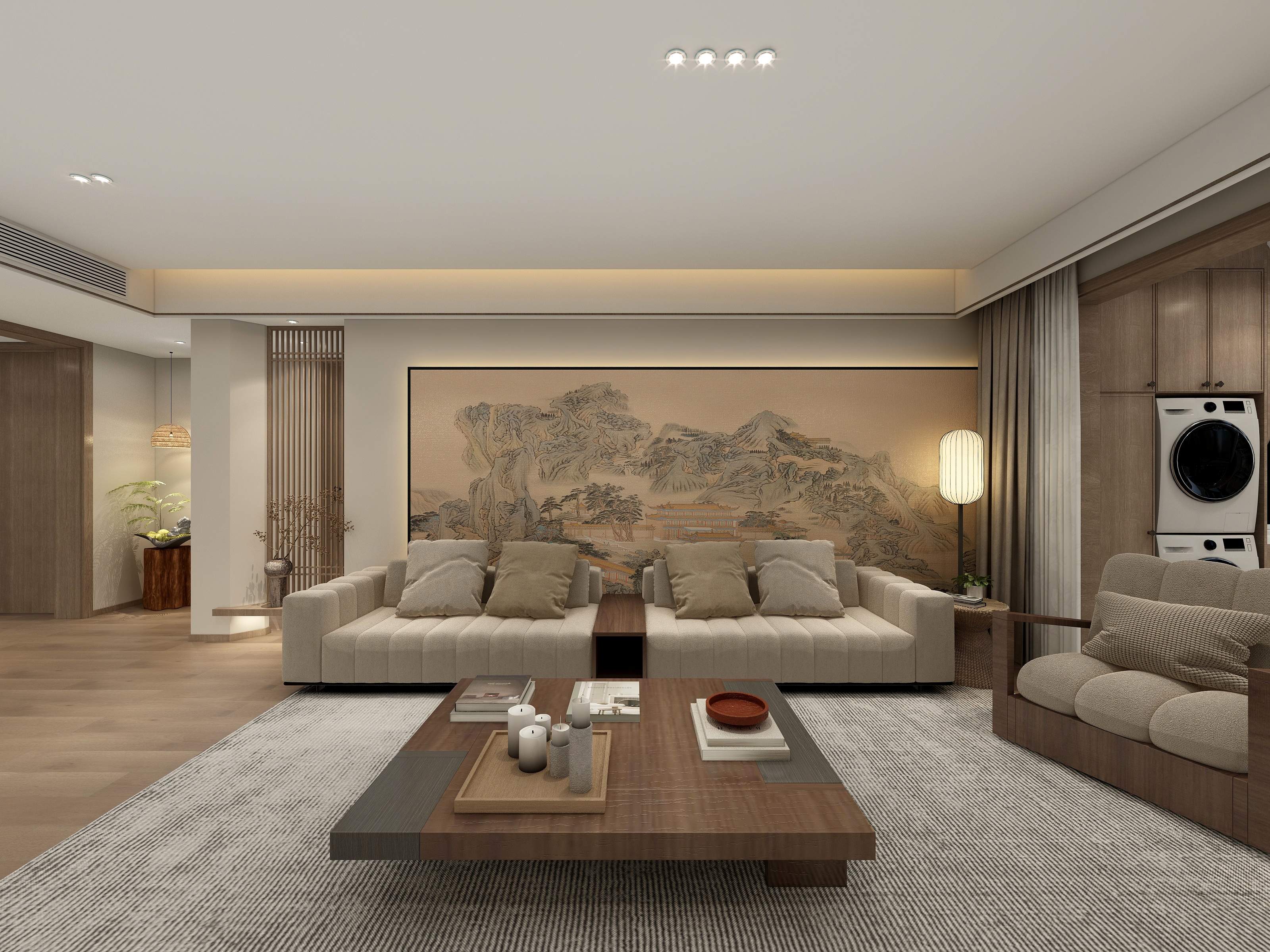 杨华-北宸之光新中式217㎡4室-装修设计方案