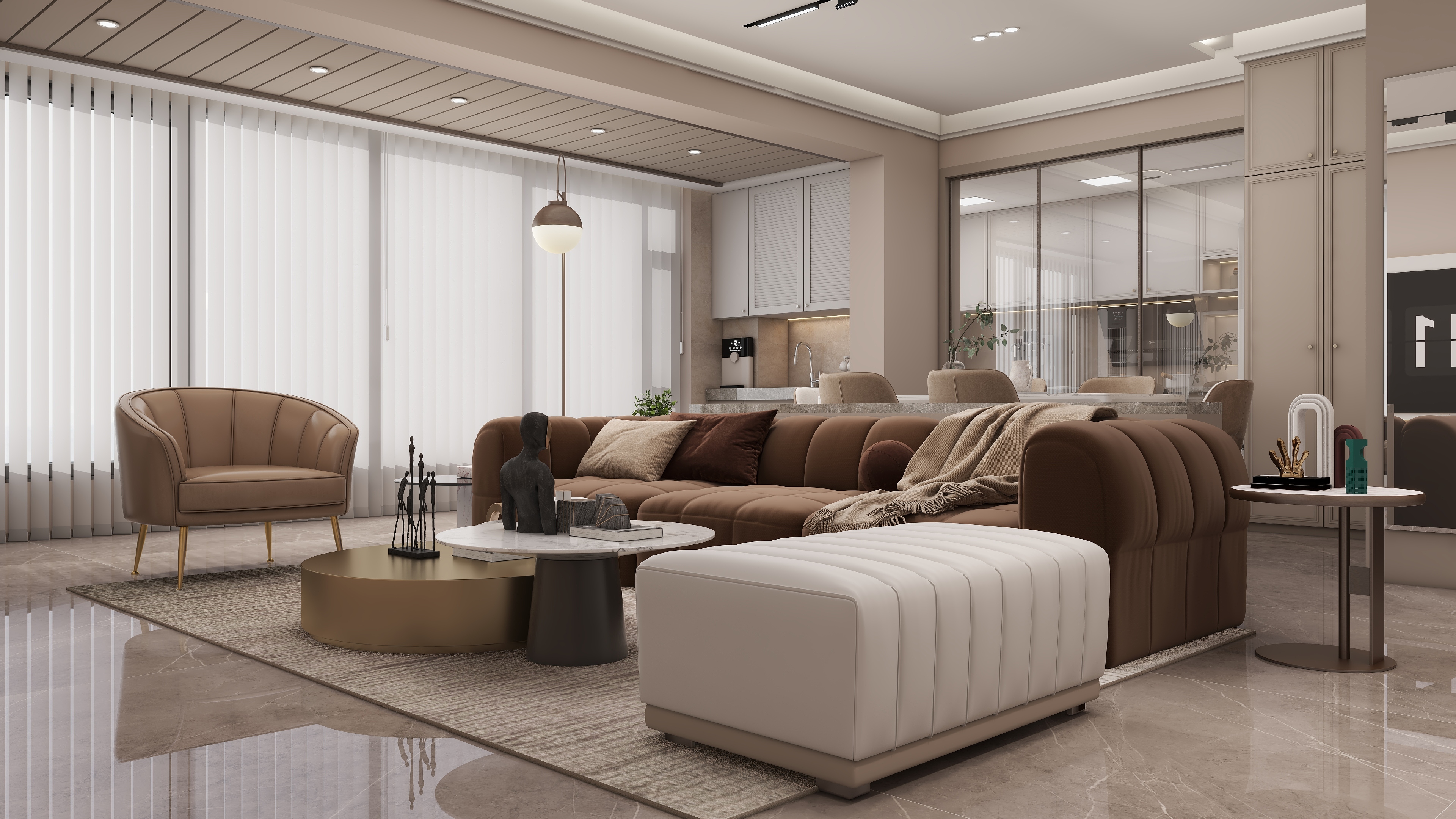 庄育霖-和昌澜景131平轻奢4室装修效果图