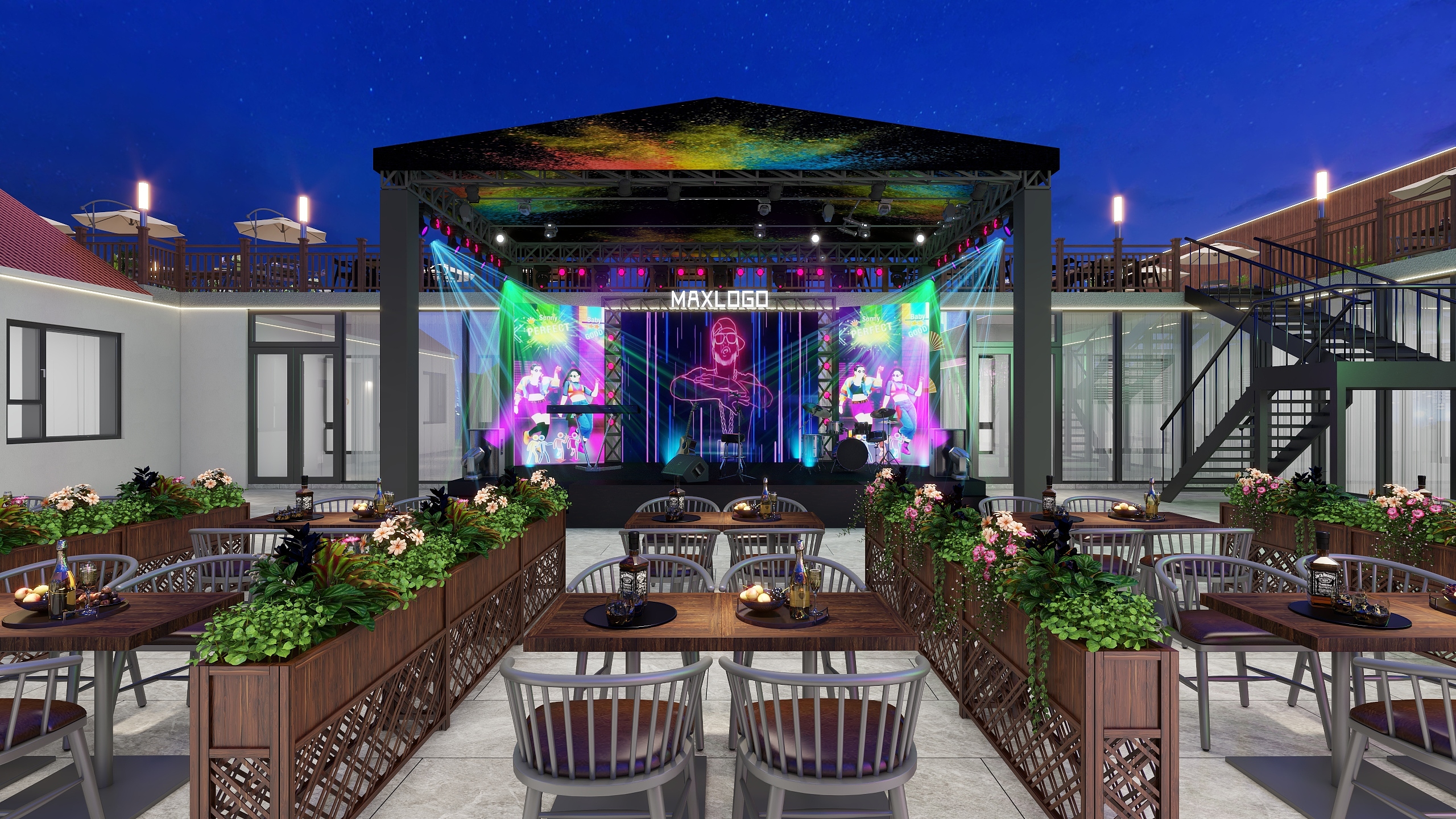 优图VR全景-沱沱·壹号院露天酒店-装修设计方案