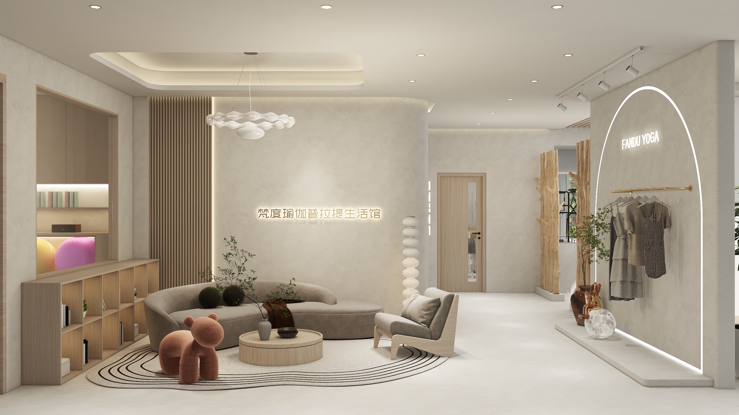 子粲设计-江西九江374瑜伽馆-装修设计方案