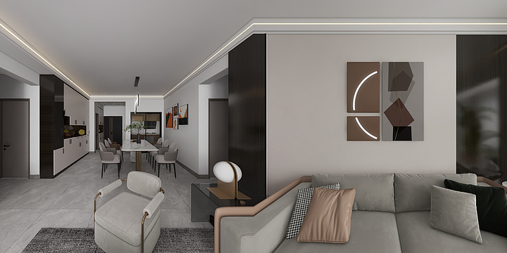 设计师董涛-美景公园城140-装修设计方案