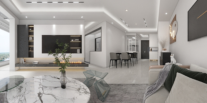 张帆-现代简约-装修设计方案