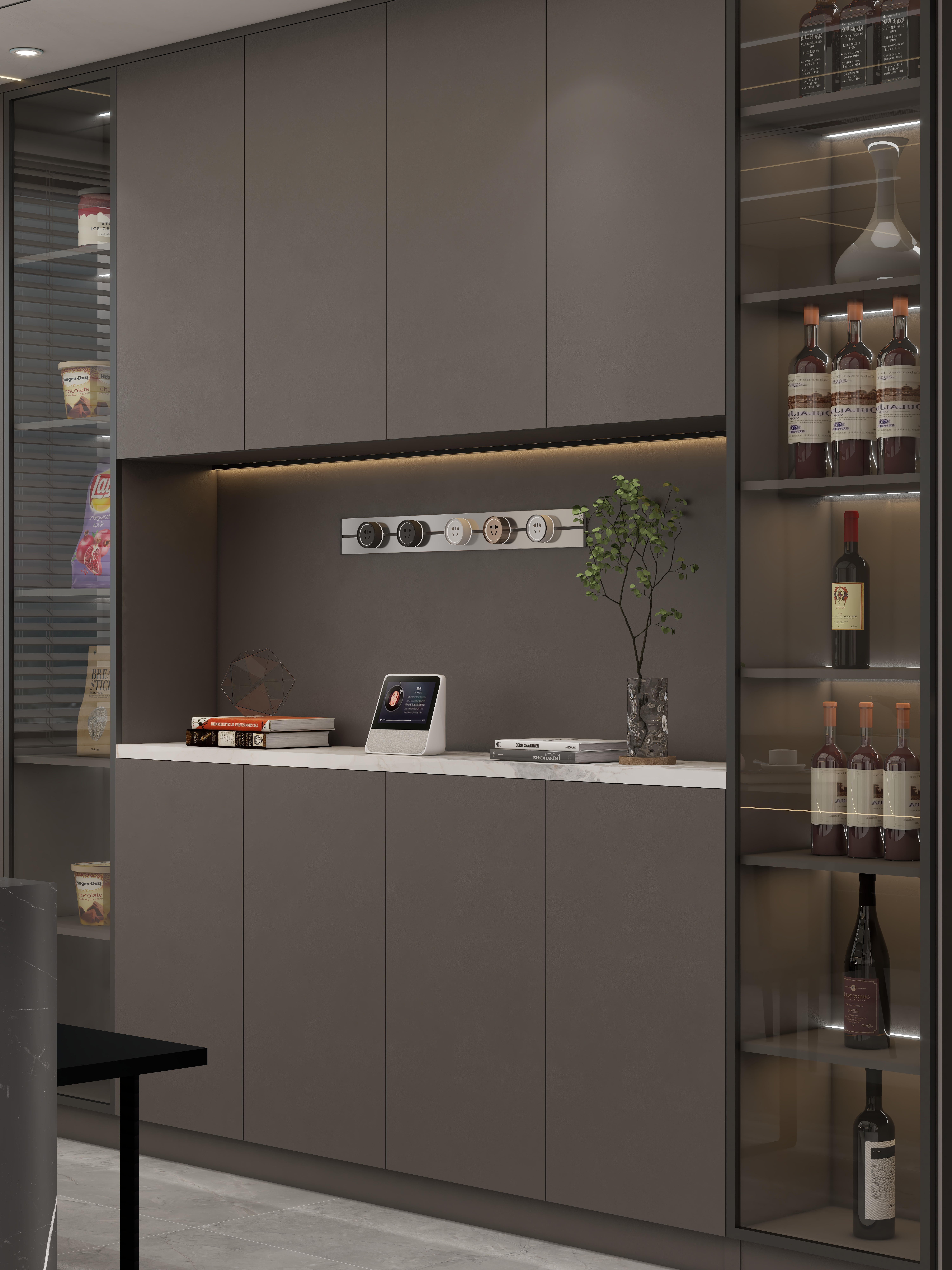 壹诺设计工作室-108㎡3室-现代简约装修效果图