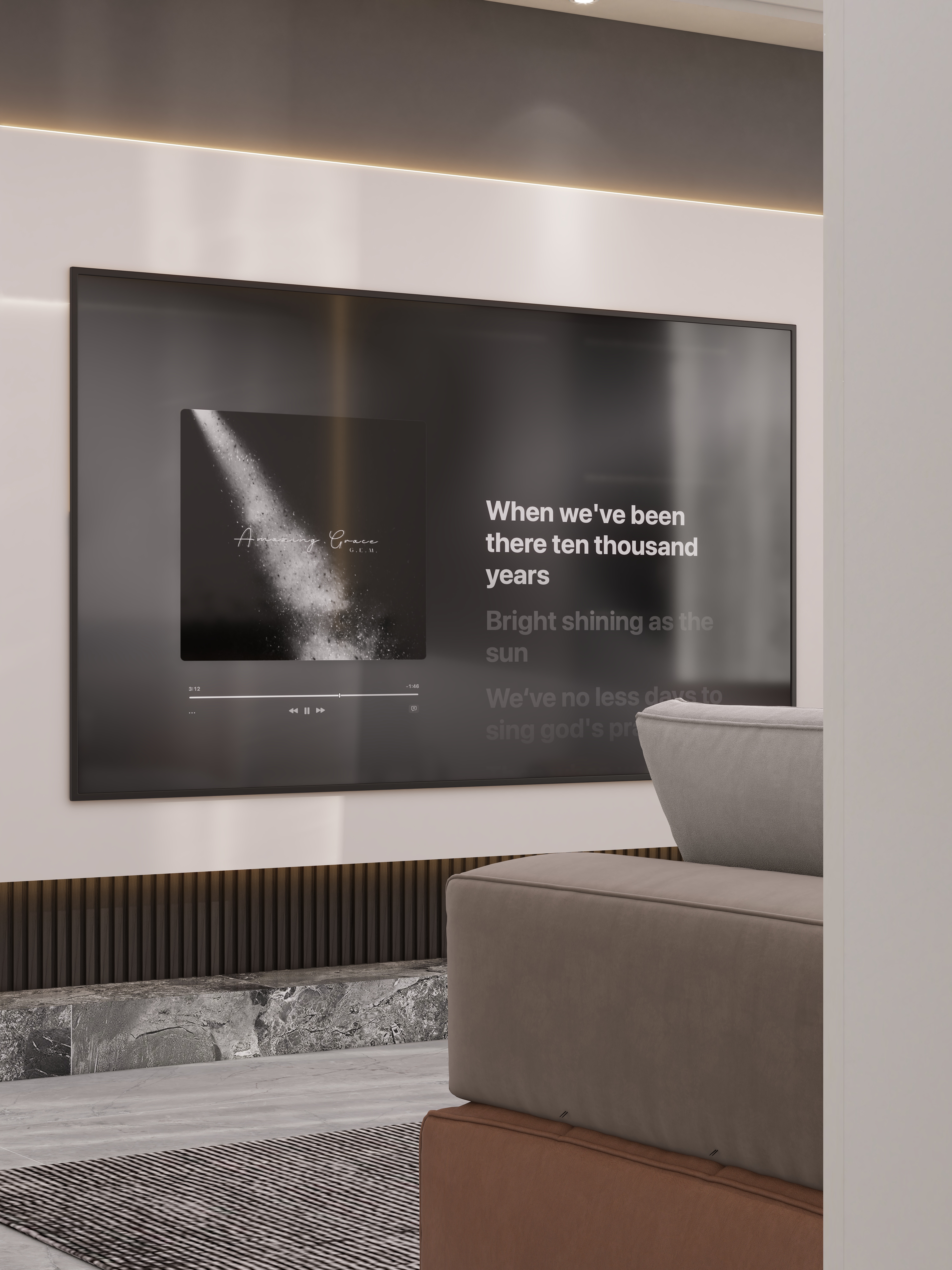 壹诺设计工作室-104㎡3室-现代简约装修效果图