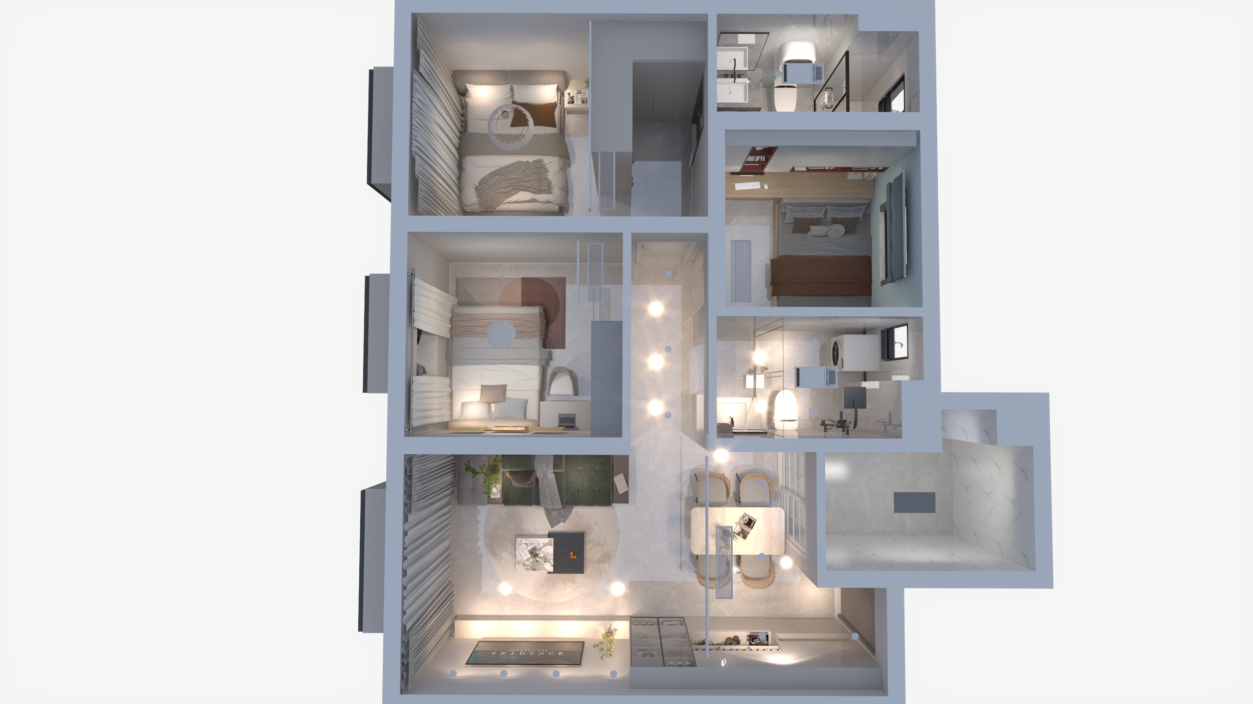 程是非对错-金融街105-副本-装修设计方案