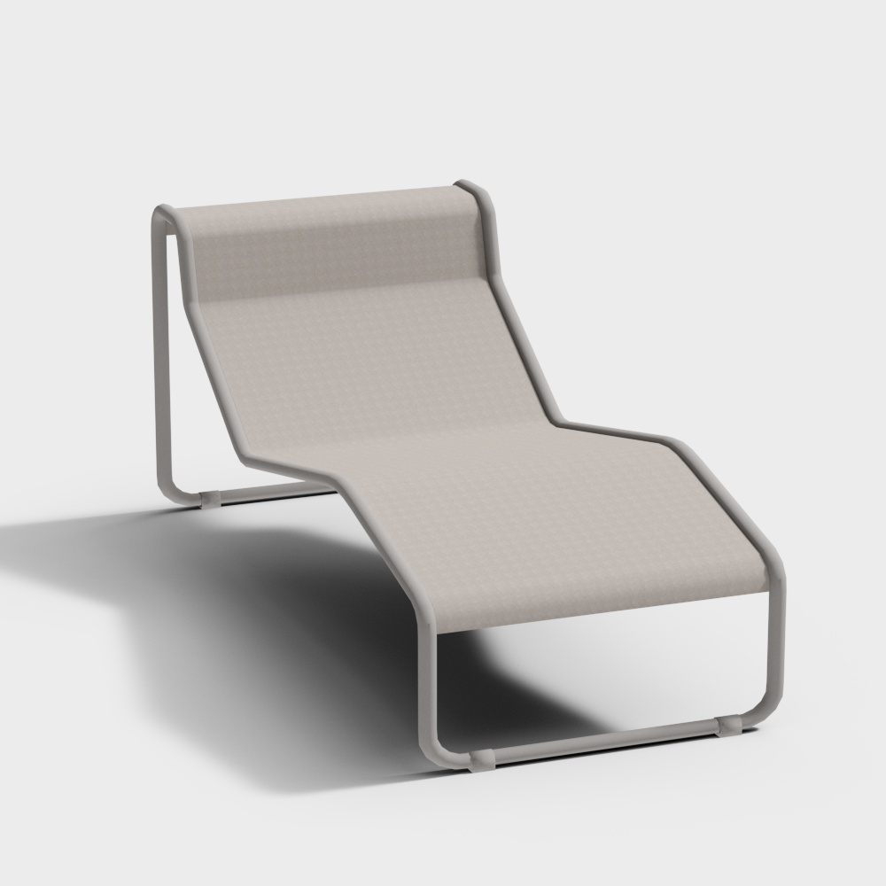 Modern outdoor recliner3D模型