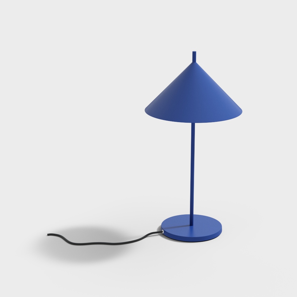 Modern blue desk lamp3D模型