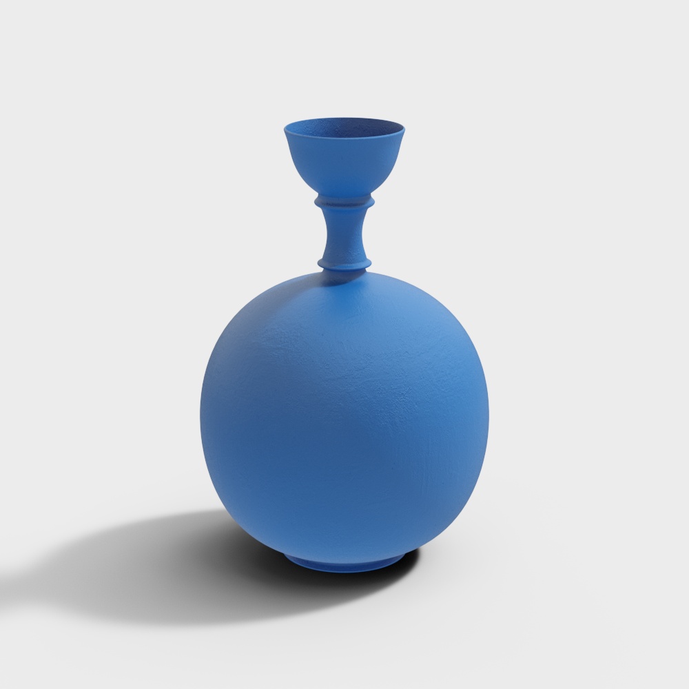 Modern blue vase3D模型