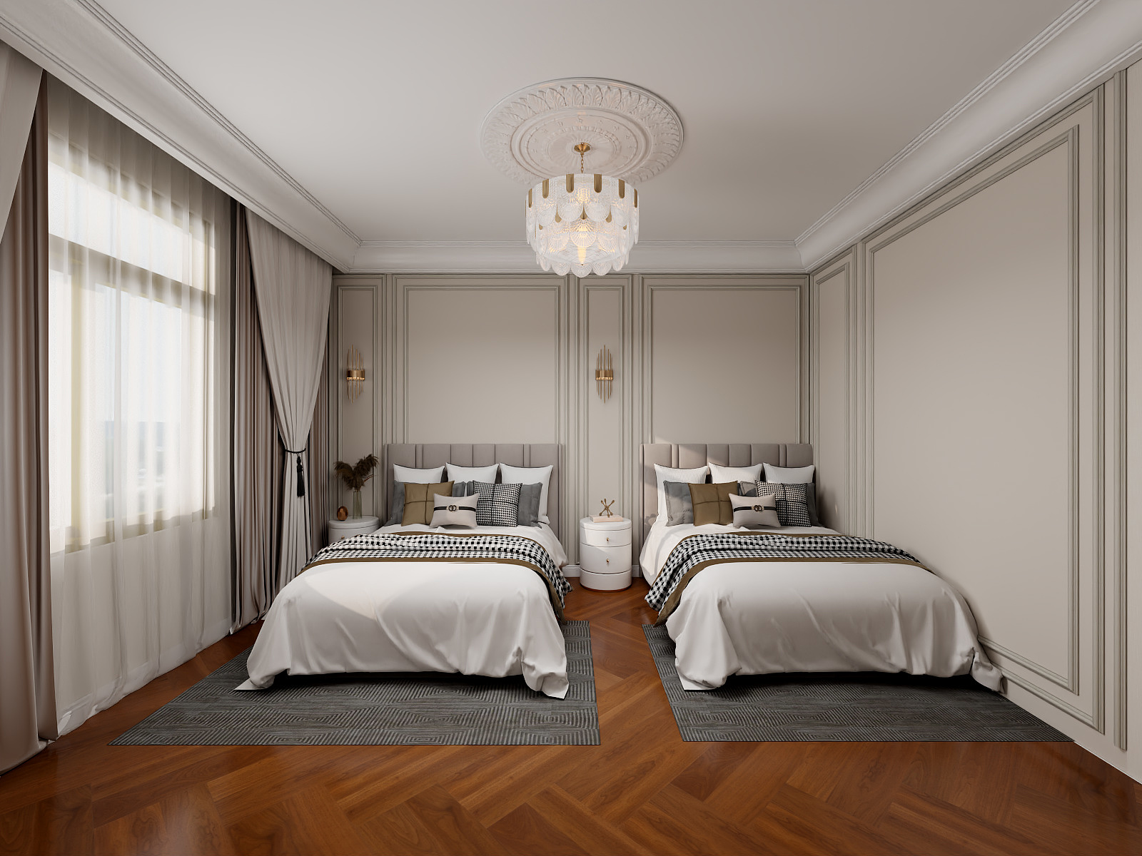 100元设计方案-206m²简欧风格装修效果图