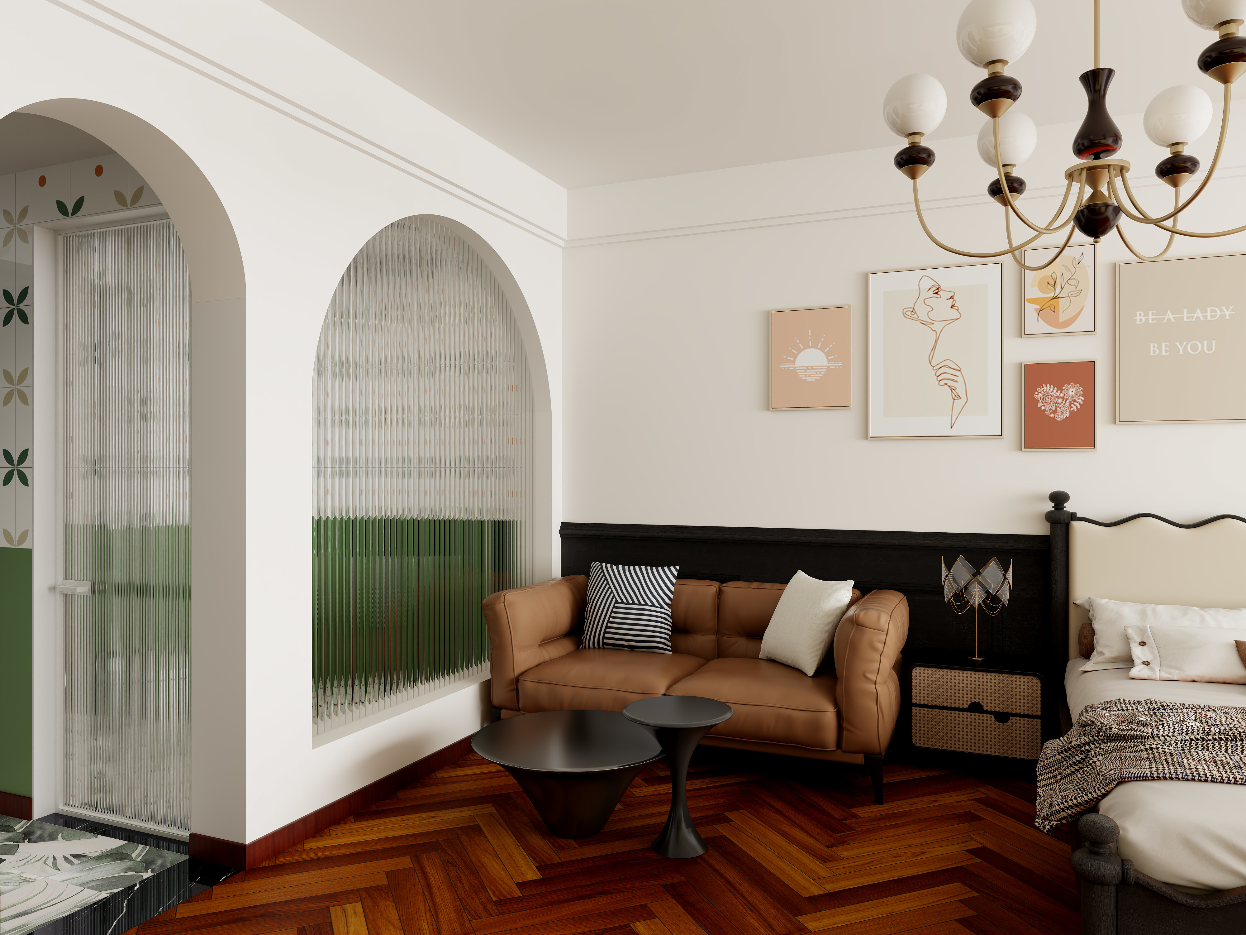 民宿设计劉-花知民宿知心-丝绒馥语-装修设计方案