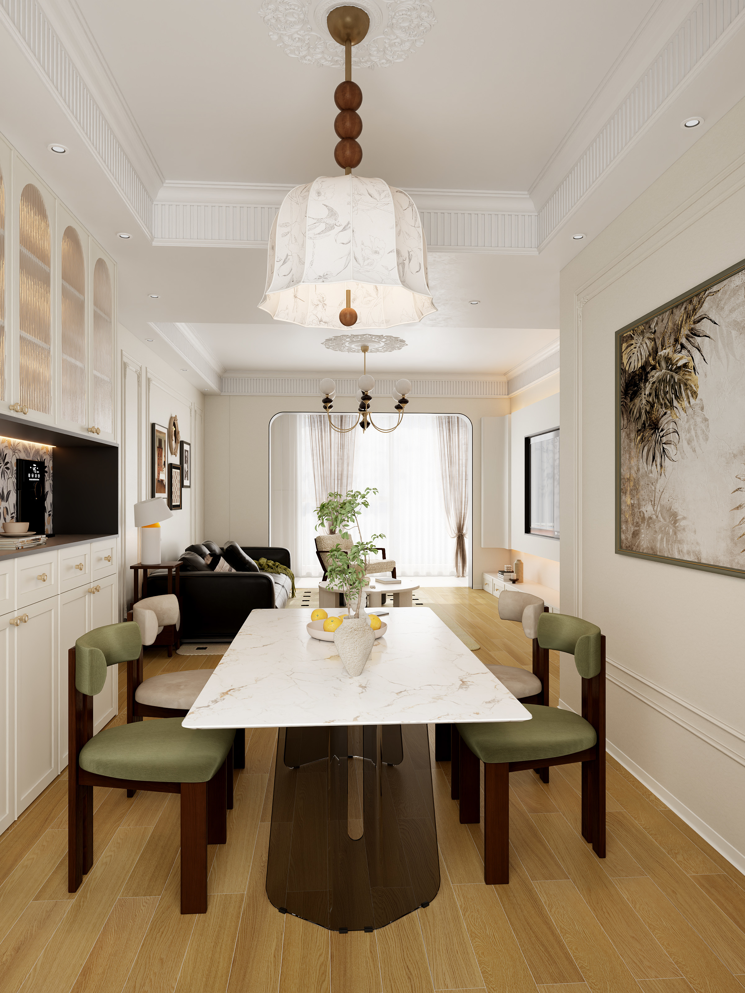 元舍空间设计吖-玖珑府法式复古装修效果图