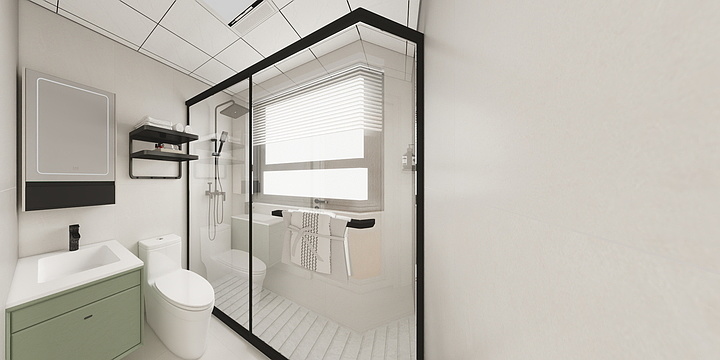 A陳生效果设计-6.4轻法式-装修设计方案